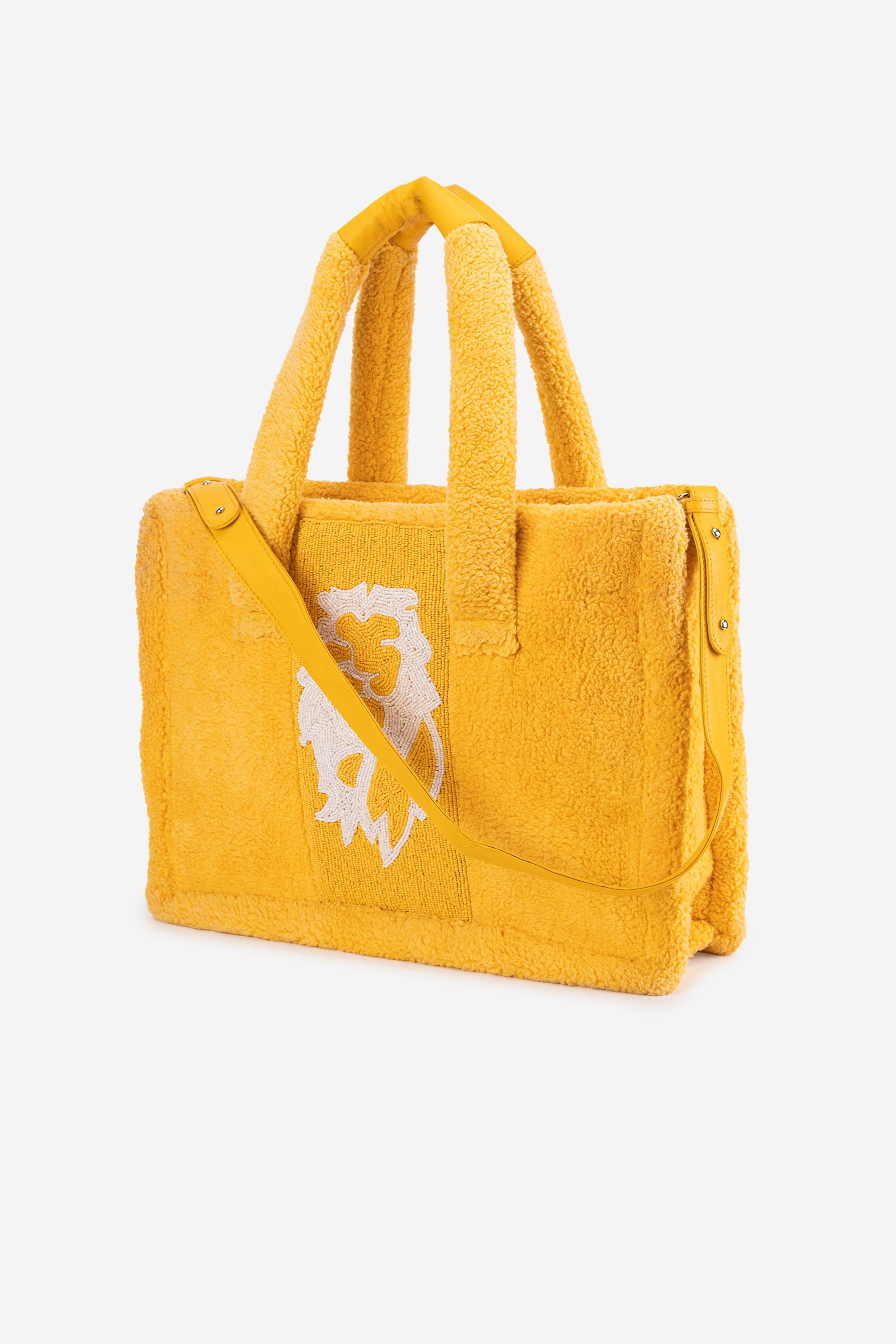 ECO-CONSCIOUS LOUISA YELLOW TOTE BAG ABELARDO DE MODA