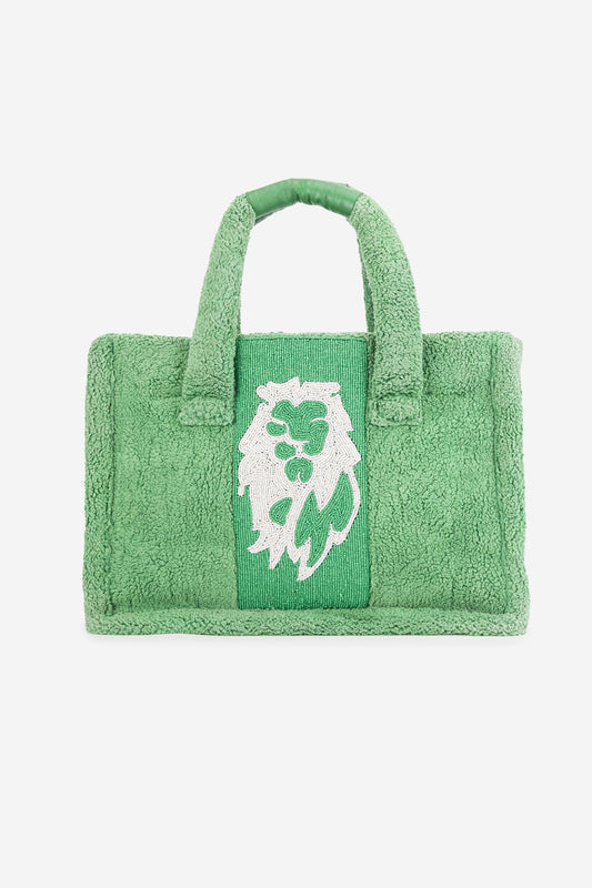 ECO-CONSCIOUS LOUISA GREEN TOTE BAG ABELARDO DE MODA