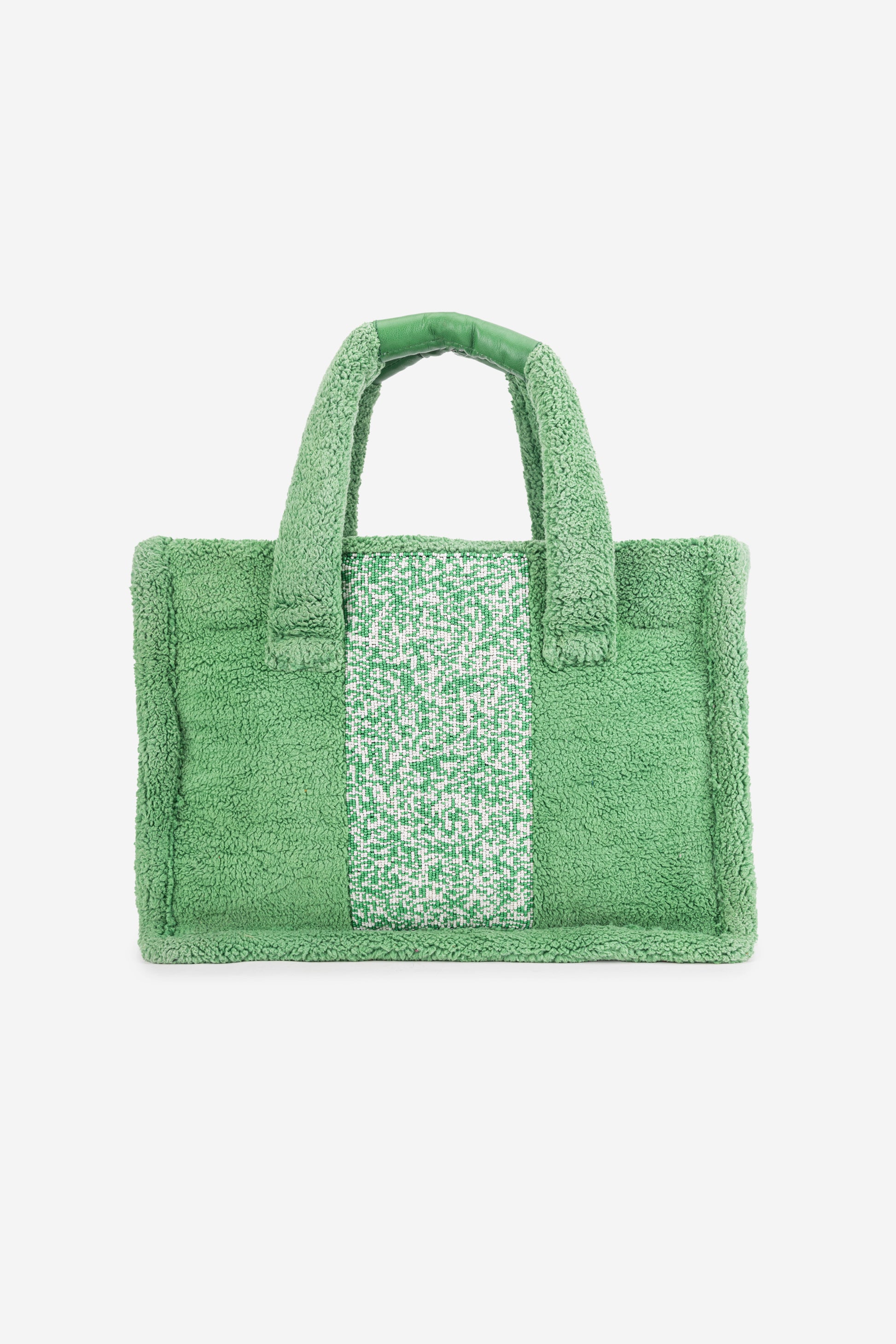ECO-CONSCIOUS LOUISA GREEN TOTE BAG ABELARDO DE MODA