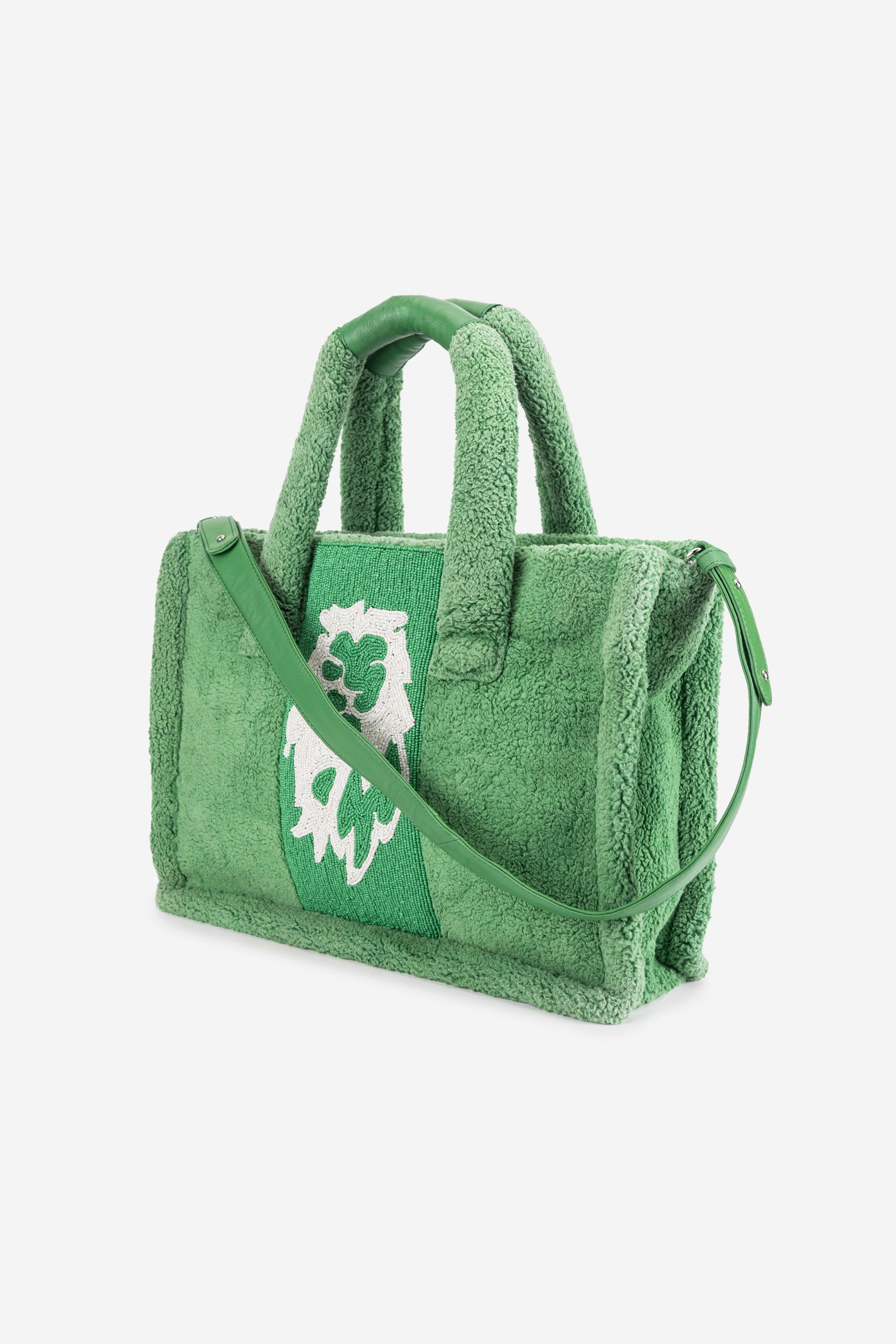 ECO-CONSCIOUS LOUISA GREEN TOTE BAG ABELARDO DE MODA