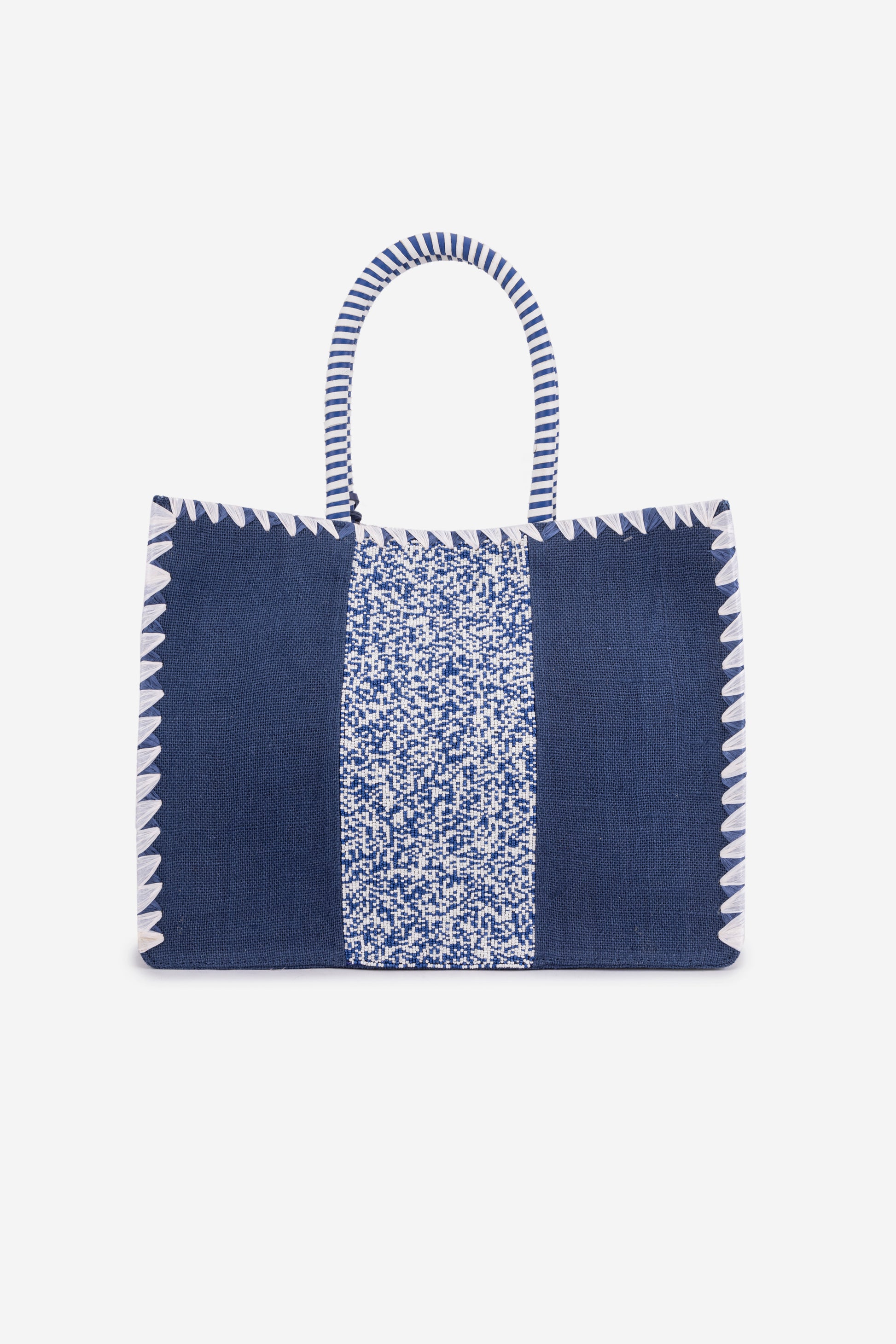 ECO-CONSCIOUS ED-RINA BLUE-WHITE SHOULDER BAG ABELARDO DE MODA