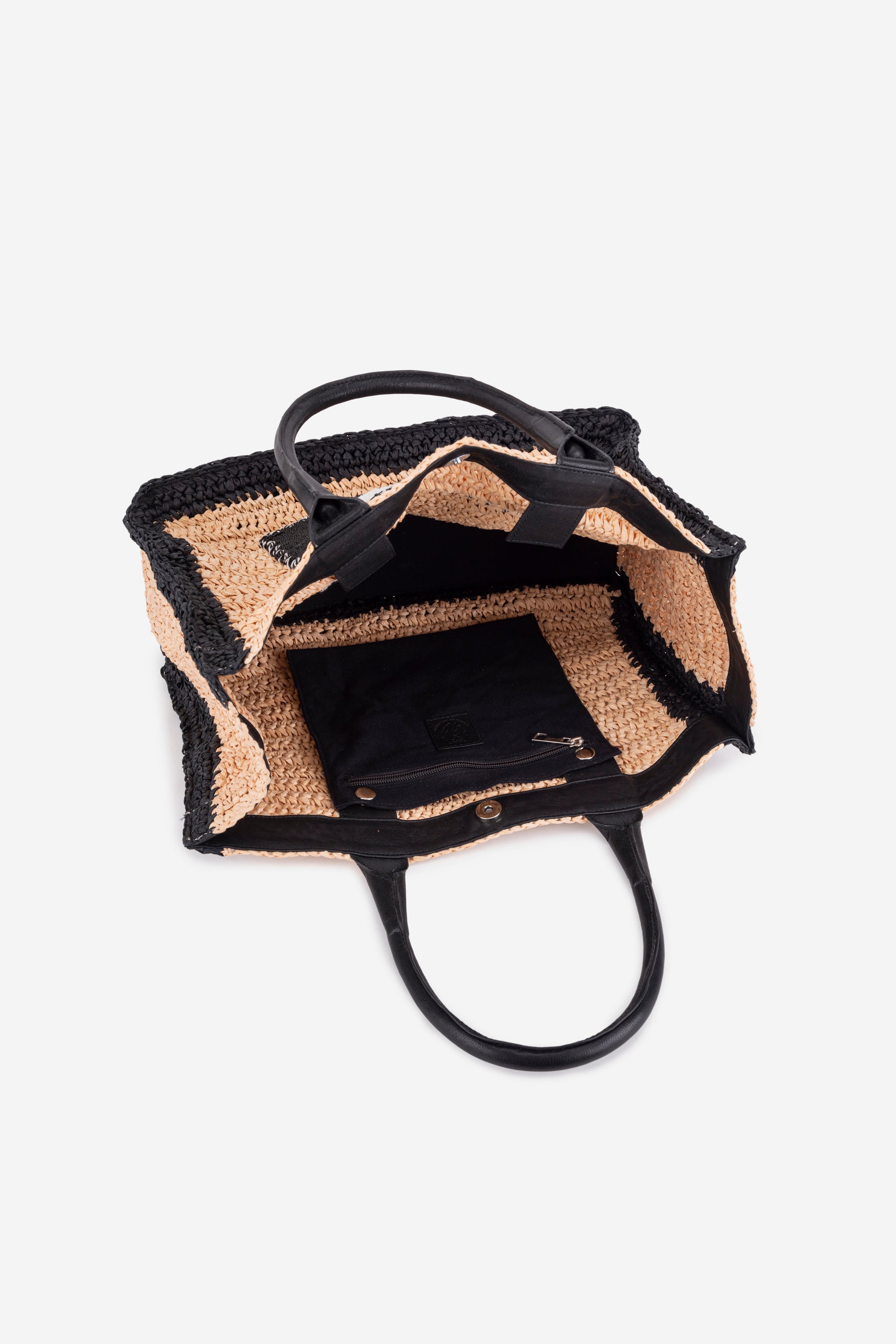 ECO-CONSCIOUS JESS BLACK TOTE BAG ABELARDO DE MODA