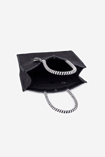 ECO-CONSCIOUS RENÉE BLACK SHOULDER BAG ABELARDO DE MODA