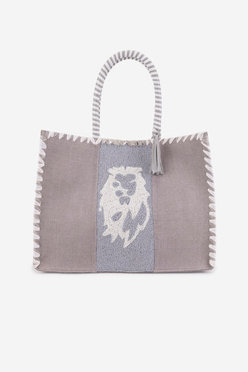 ECO-CONSCIOUS ED-RINA GRAY SHOULDER BAG ABELARDO DE MODA
