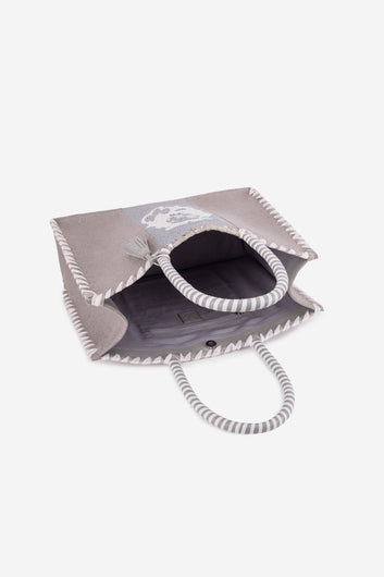 ECO-CONSCIOUS ED-RINA GRAY SHOULDER BAG ABELARDO DE MODA