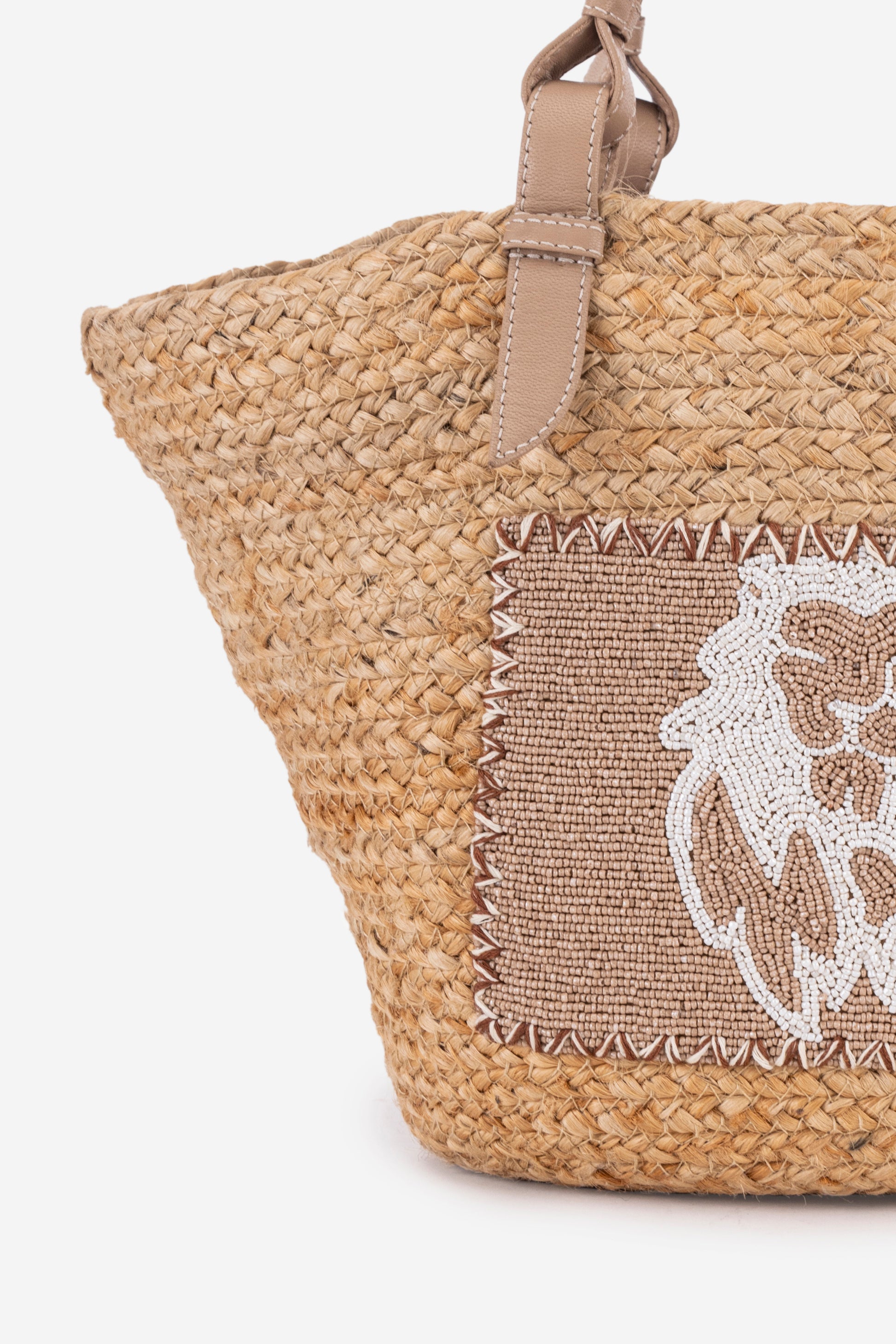 ECO-CONSCIOUS BELLA BEIGE/GOLD SHOULDER BAG ABELARDO DE MODA
