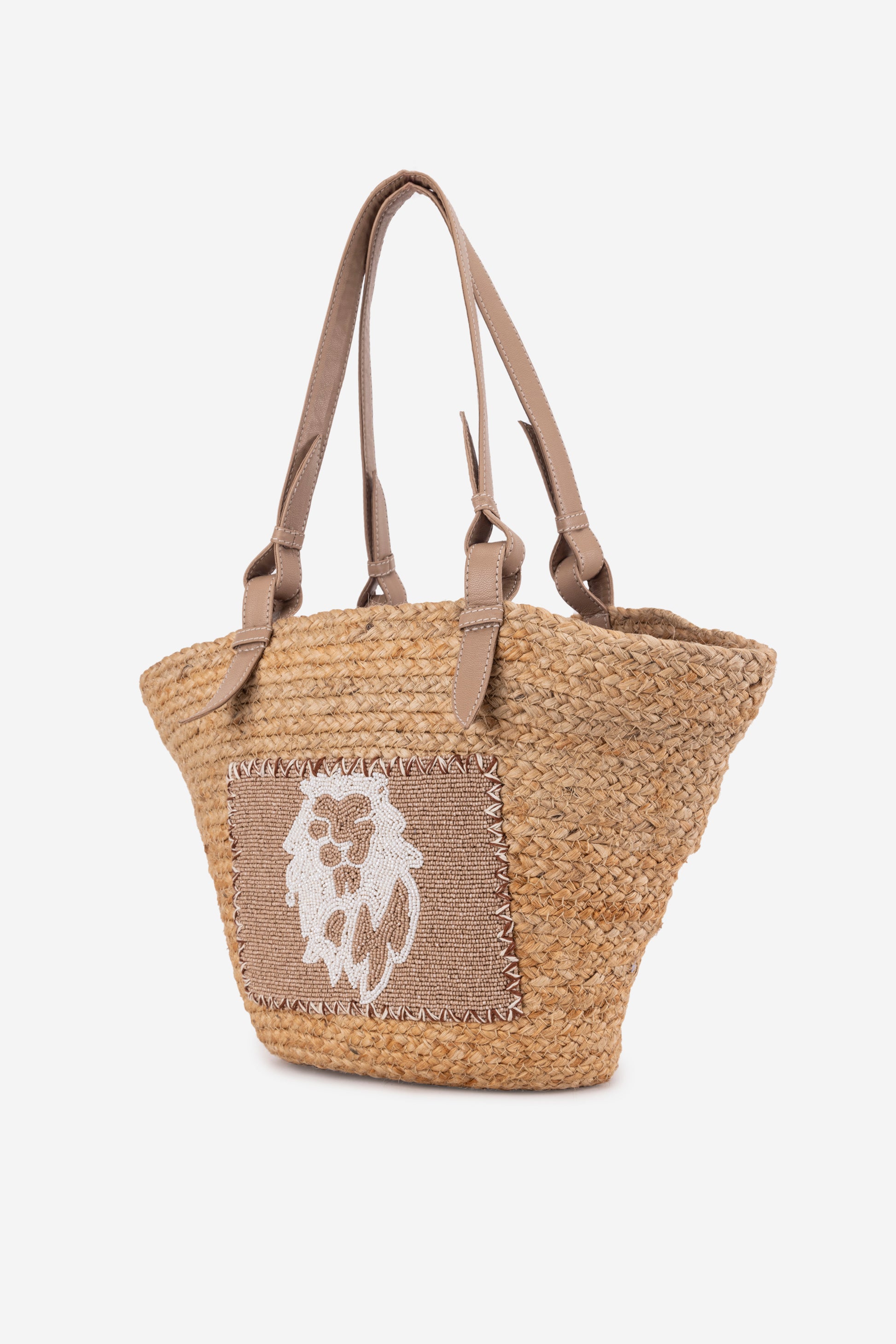 ECO-CONSCIOUS BELLA BEIGE/GOLD SHOULDER BAG ABELARDO DE MODA
