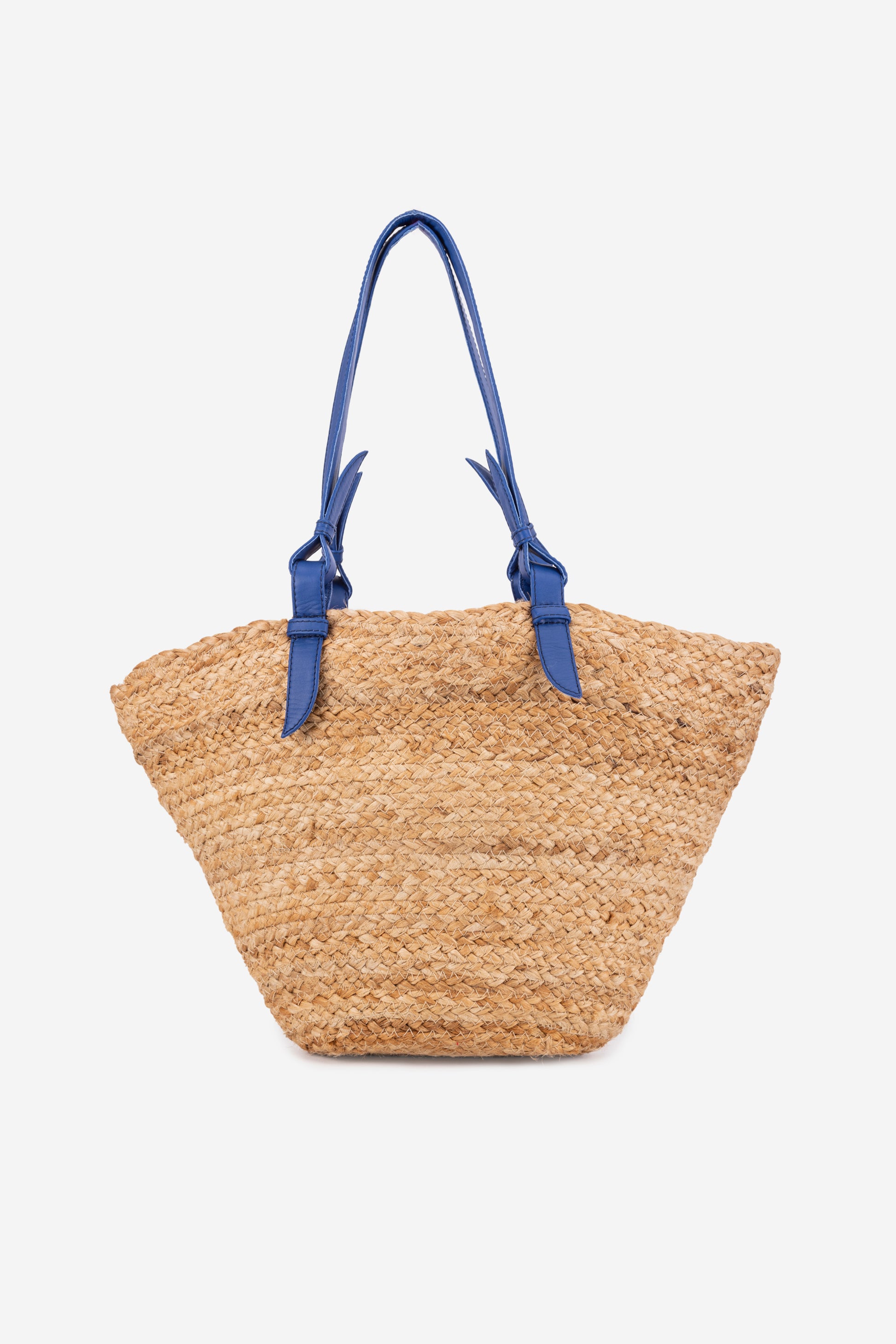 ECO-CONSCIOUS BELLA BEIGE/BLUE SHOULDER BAG ABELARDO DE MODA