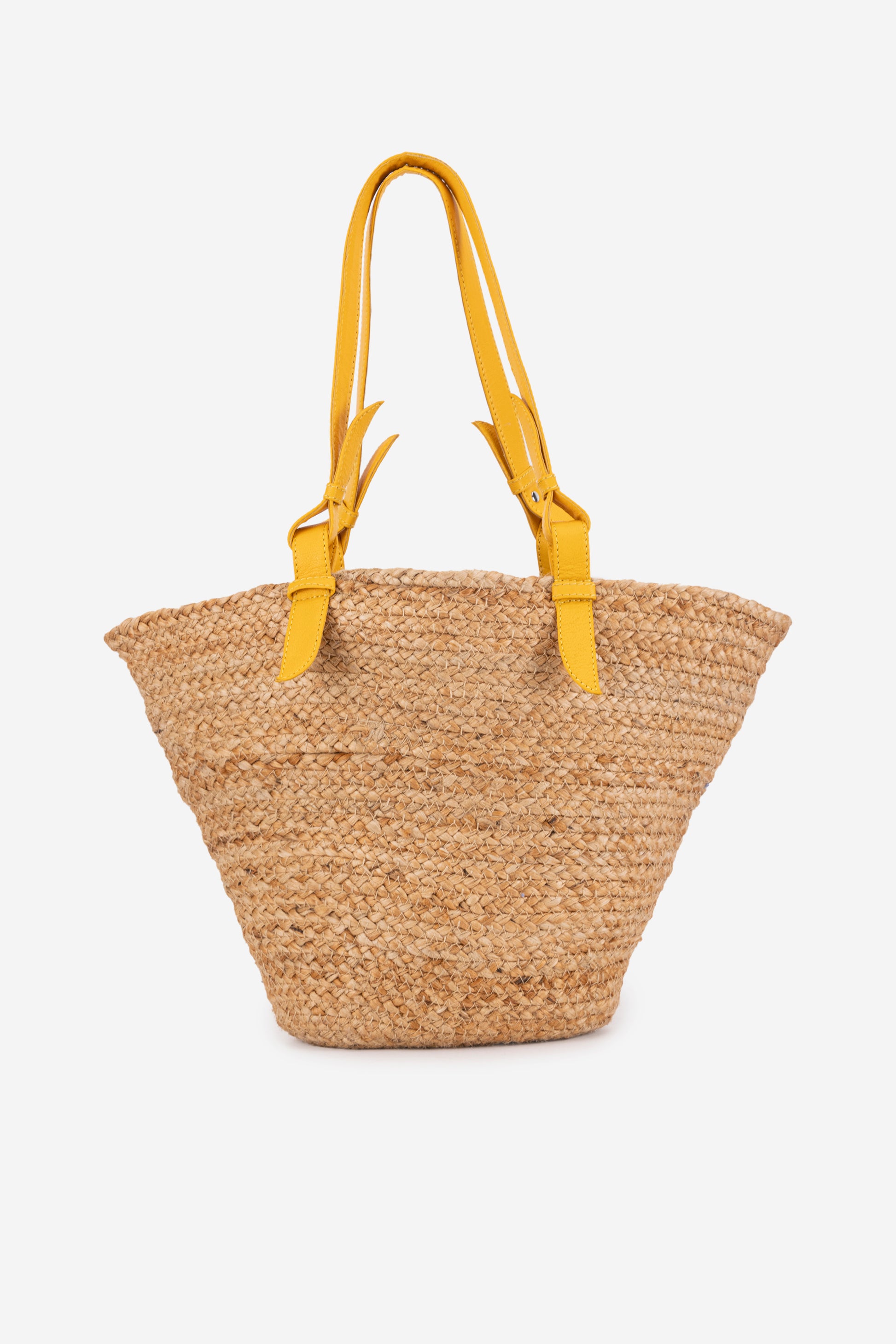 ECO-CONSCIOUS BELLA BEIGE/YELLOW SHOULDER BAG ABELARDO DE MODA