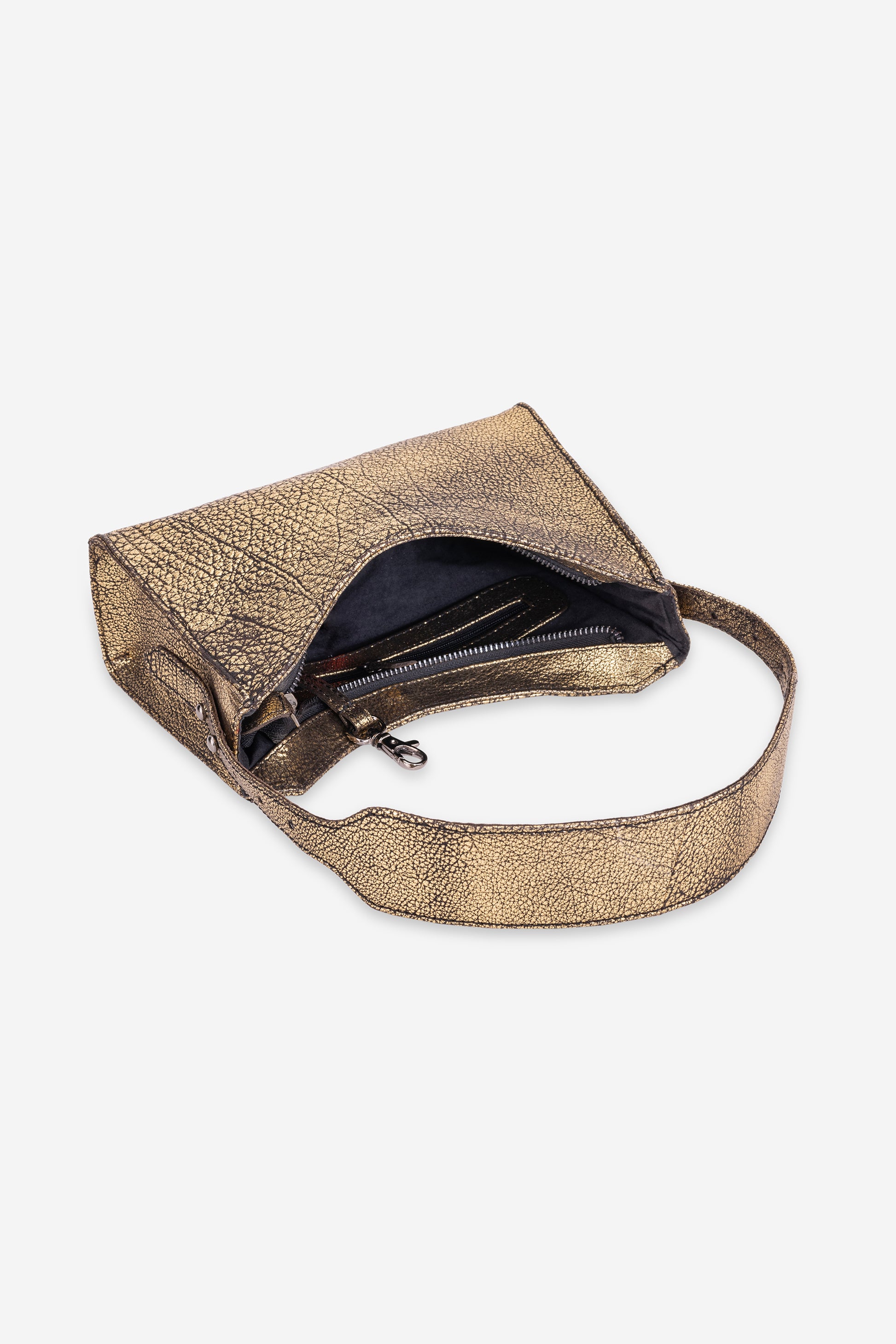 Abelardo Blair Golden Black Shoulder Bag Abelardo de moda