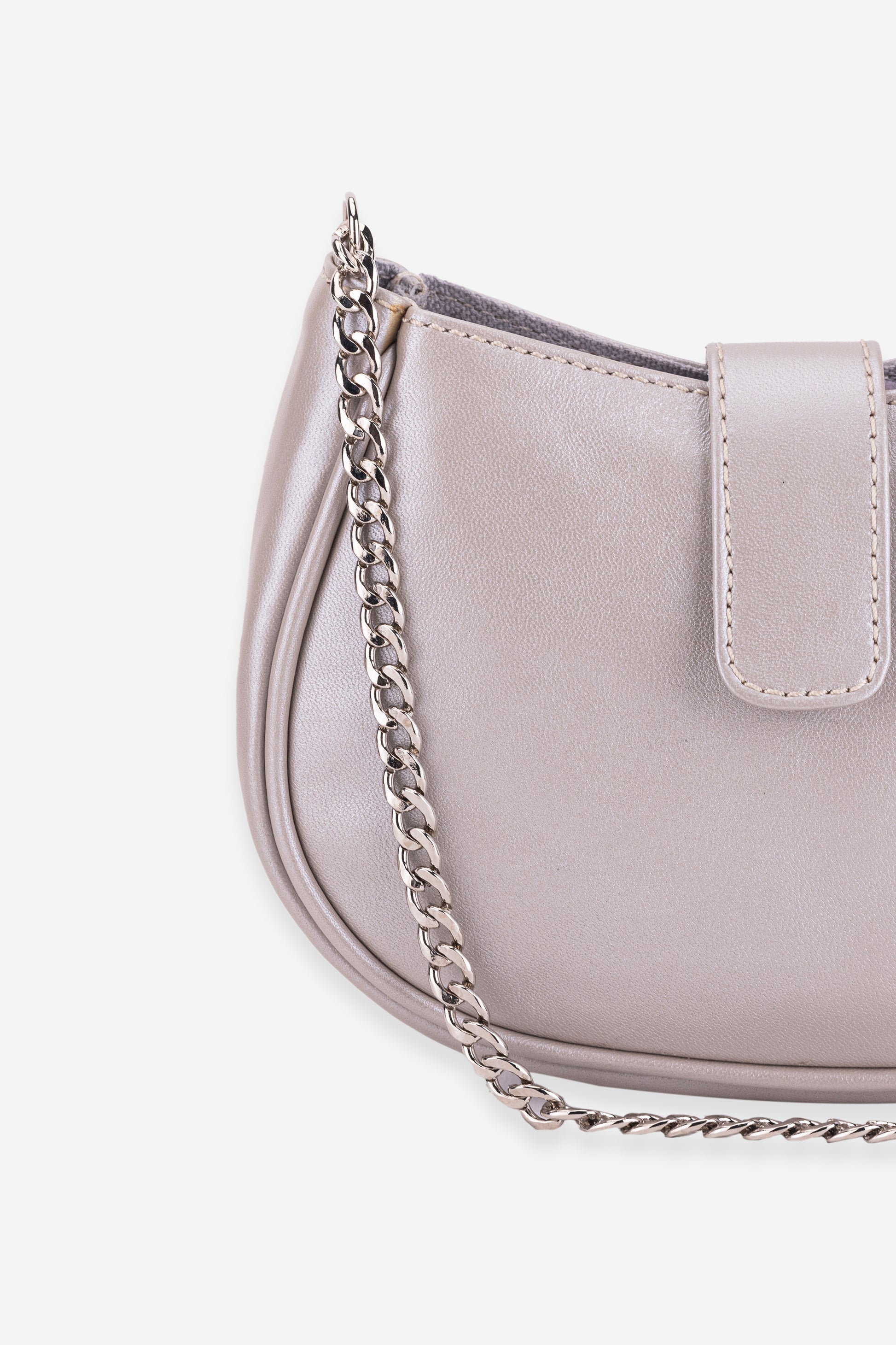 Abelardo Gibbous Silver Mini Sling Bag ABELARDO DE MODA