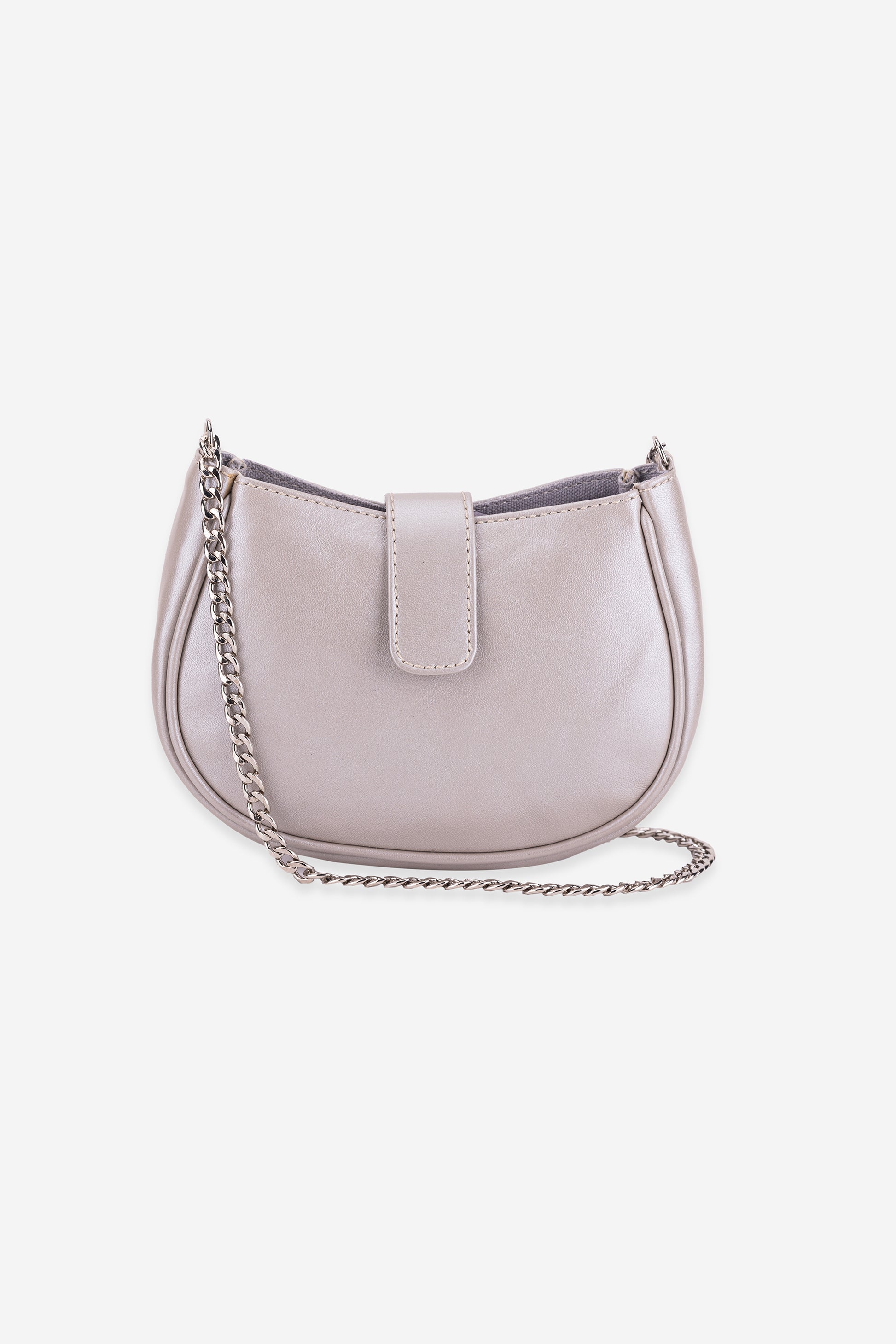 Abelardo Gibbous Silver Mini Sling Bag ABELARDO DE MODA