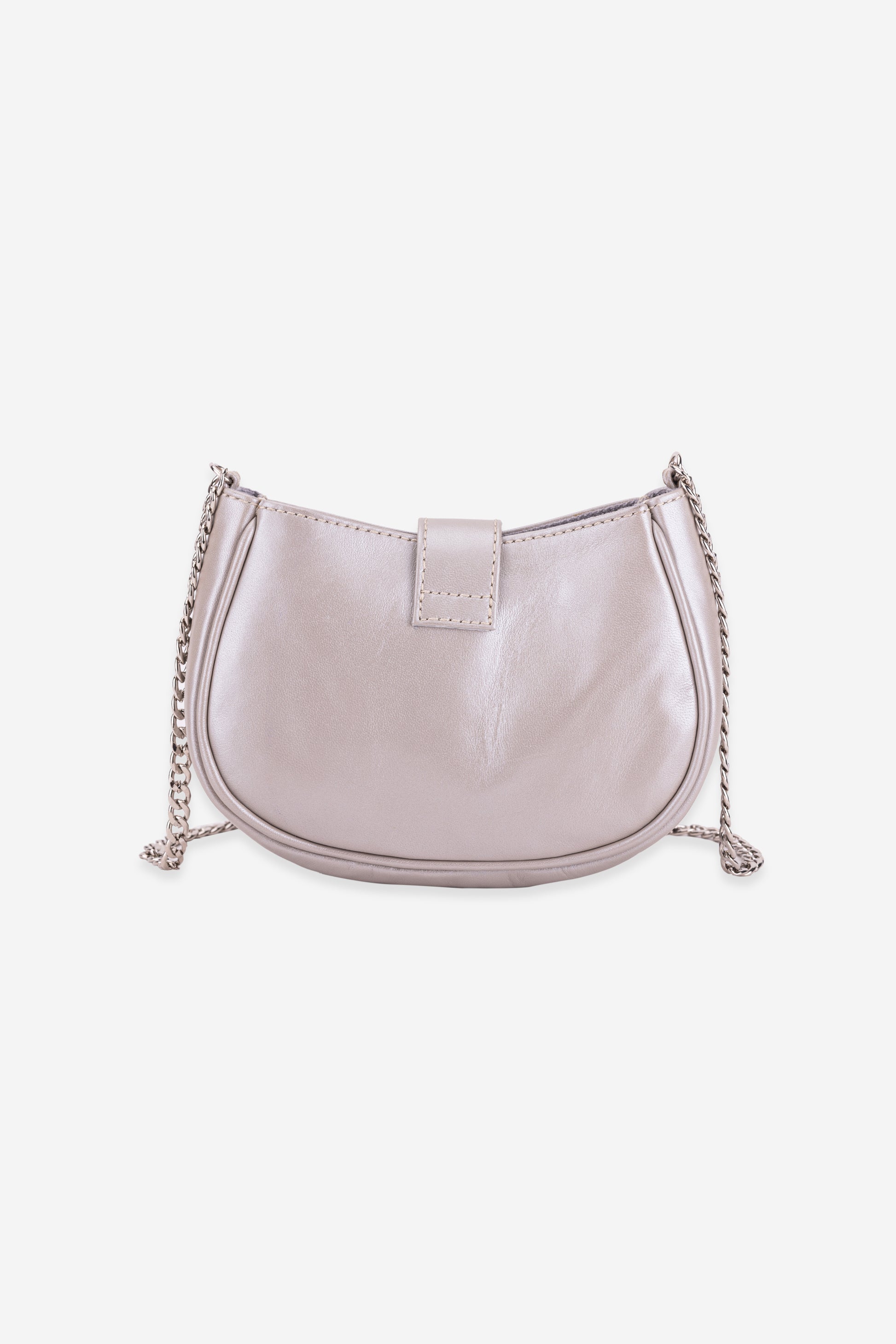 Abelardo Gibbous Silver Mini Sling Bag ABELARDO DE MODA