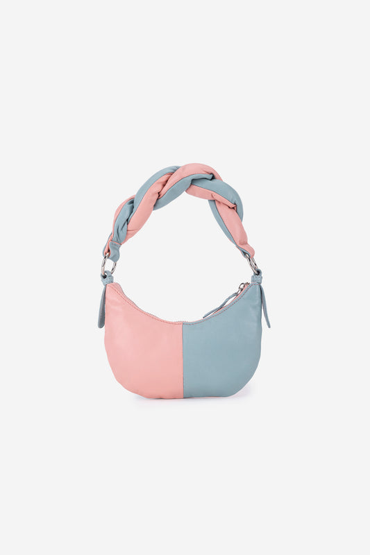 Abelardo Iris Nude And Grey Shoulder Bag ABELARDO DE MODA