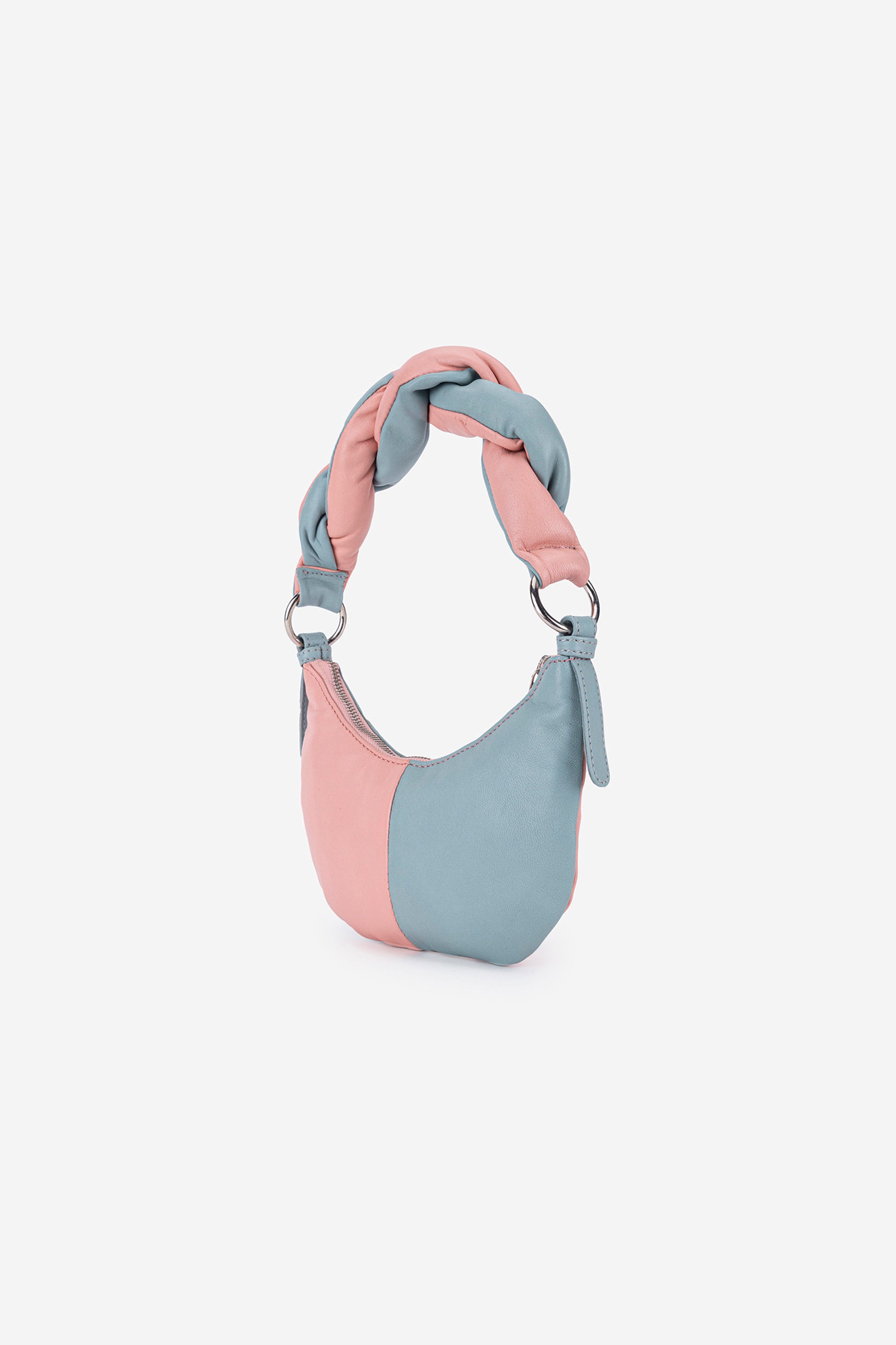 Abelardo Iris Nude And Grey Shoulder Bag ABELARDO DE MODA