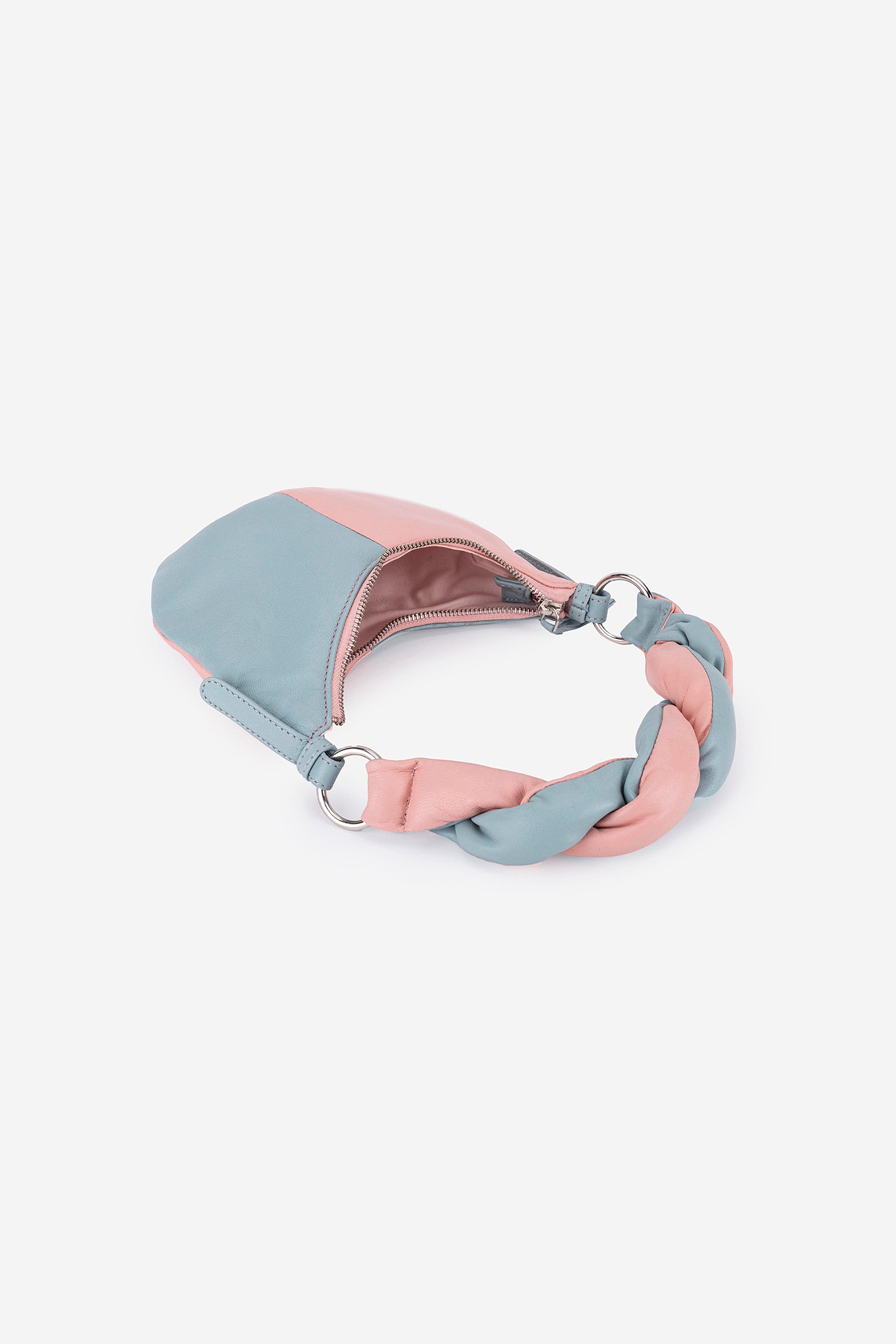 Abelardo Iris Nude And Grey Shoulder Bag ABELARDO DE MODA