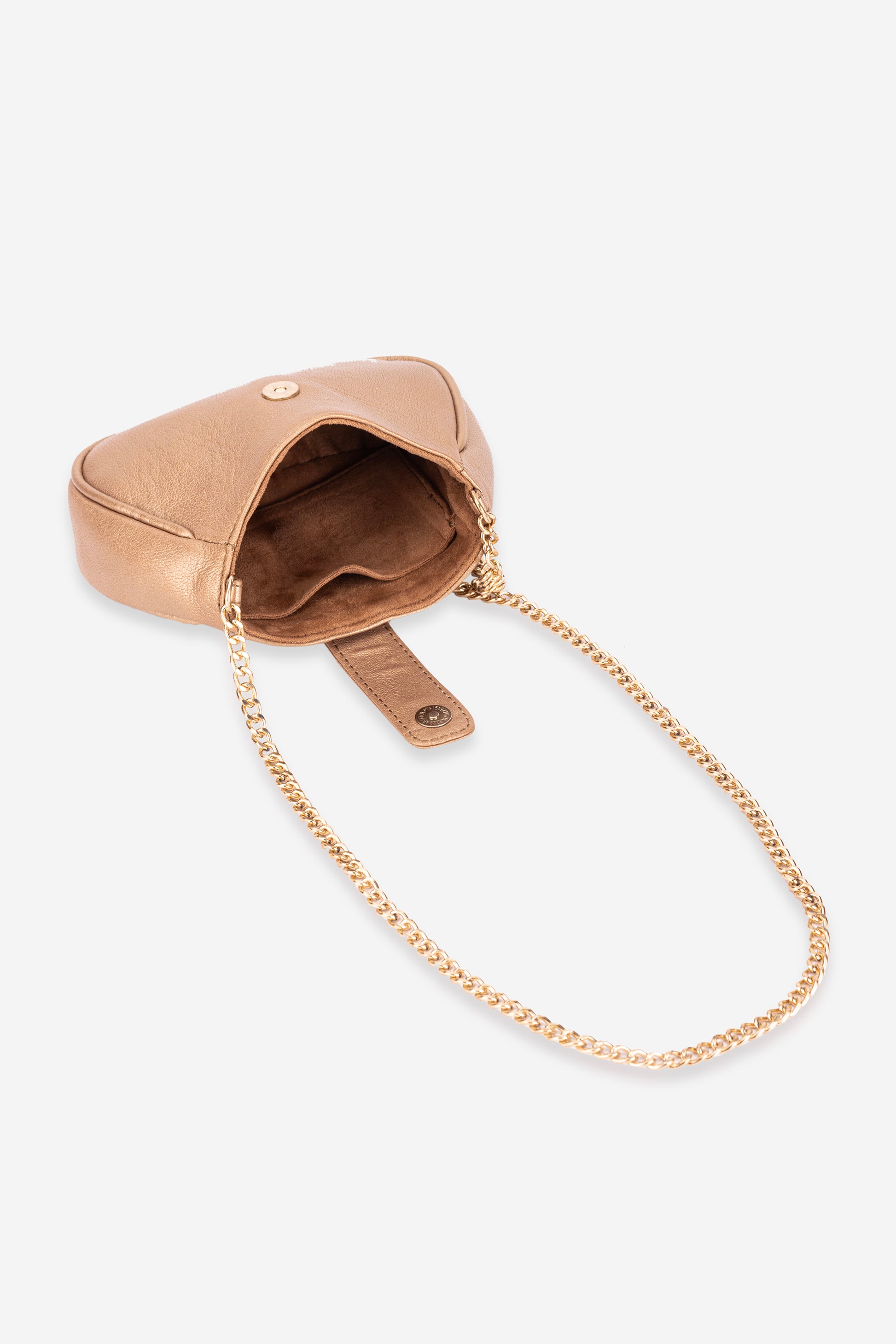 Abelardo Gibbous Gold Mini Shoulder Bag Abelardo de moda