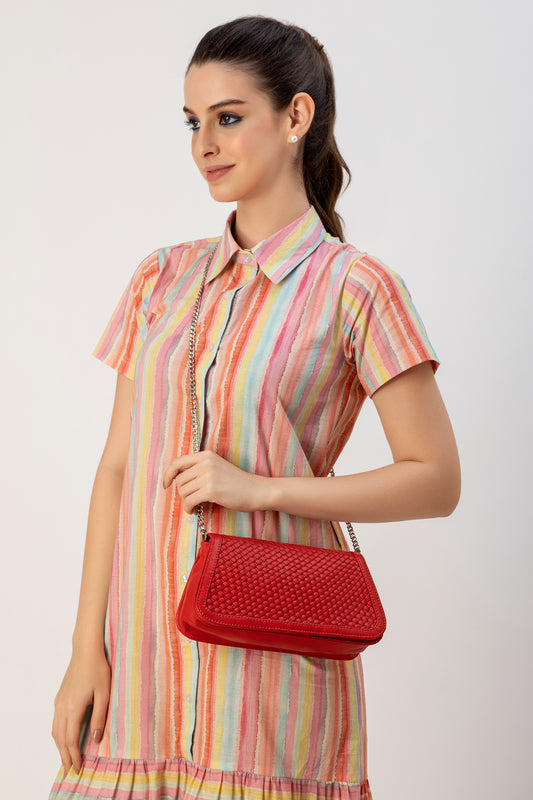 Abelardo Elina Red Sling Bag ABELARDO DE MODA