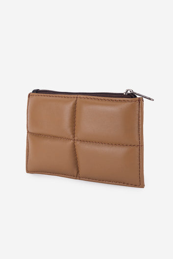 Abelardo Pochette Quilted flat Brown ABELARDO DE MODA
