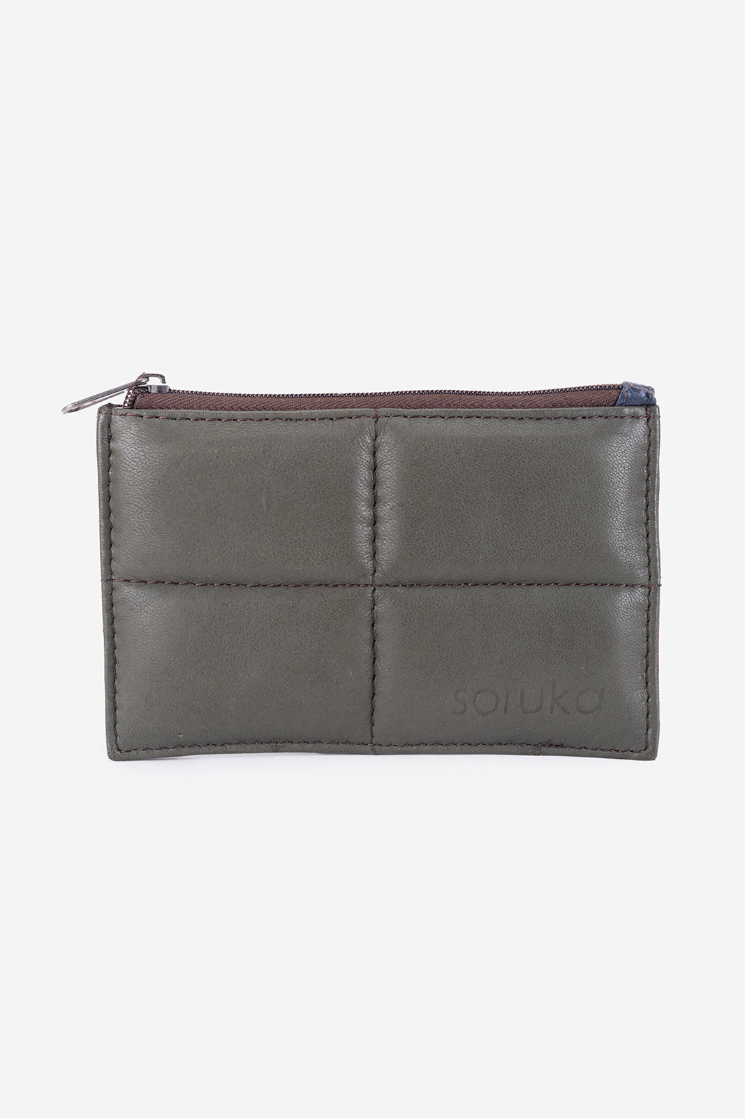 Abelardo Pochette Quilted flat Gray ABELARDO DE MODA
