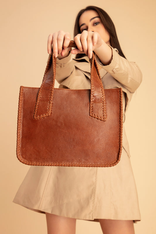 Abelardo Paloma Brown Tote Bag Abelardo de moda