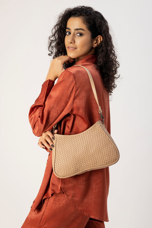 Abelardo Bellini Beige Shoulder Bag ABELARDO DE MODA
