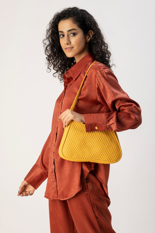 Abelardo Bellini Yellow Shoulder Bag ABELARDO DE MODA