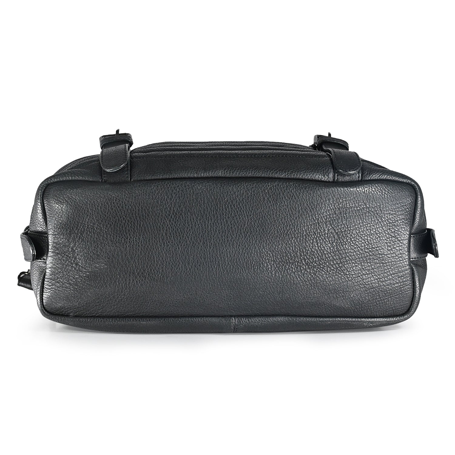 Brandy Black Leather Handbag ABELARDO DE MODA