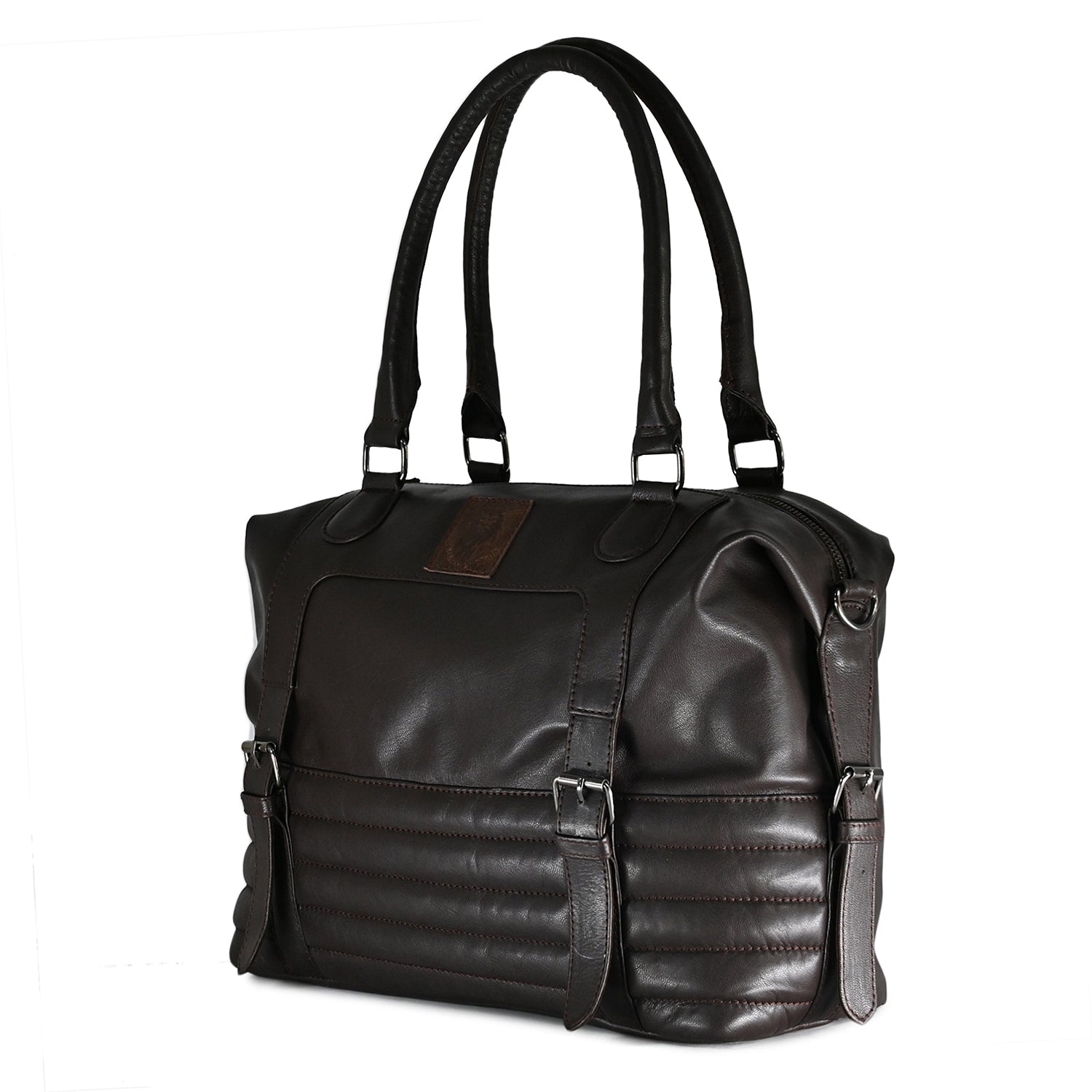 Brandy Brown Leather Handbag ABELARDO DE MODA