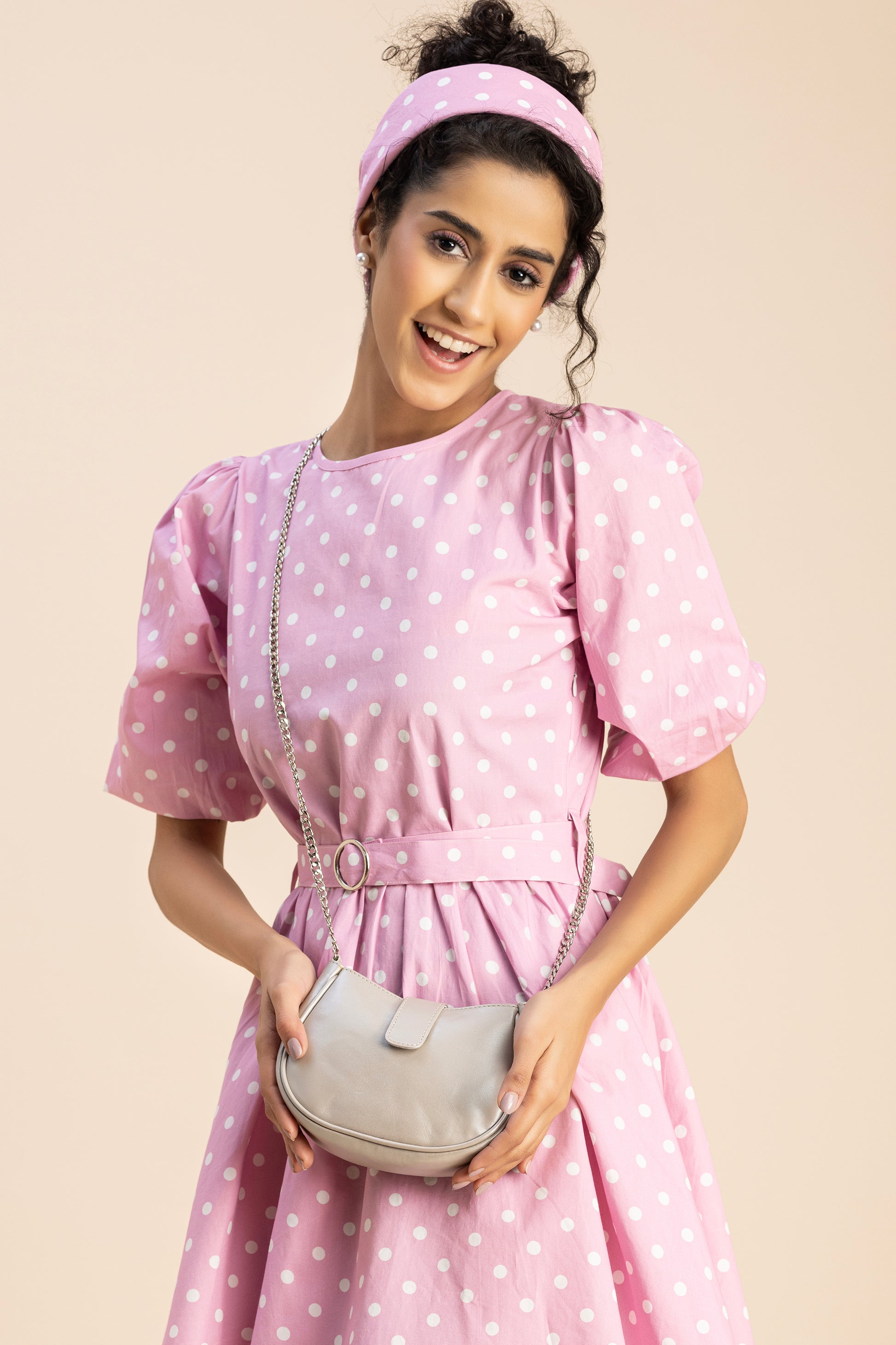 Abelardo Gibbous Silver Mini Sling Bag ABELARDO DE MODA