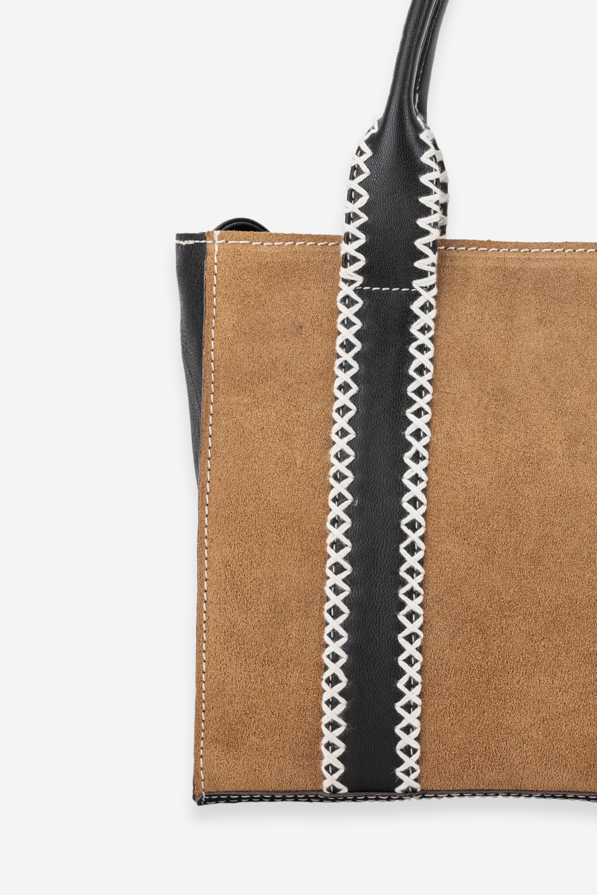 Abelardo Mary Tan & Dark Brown Tote Bag ABELARDO DE MODA