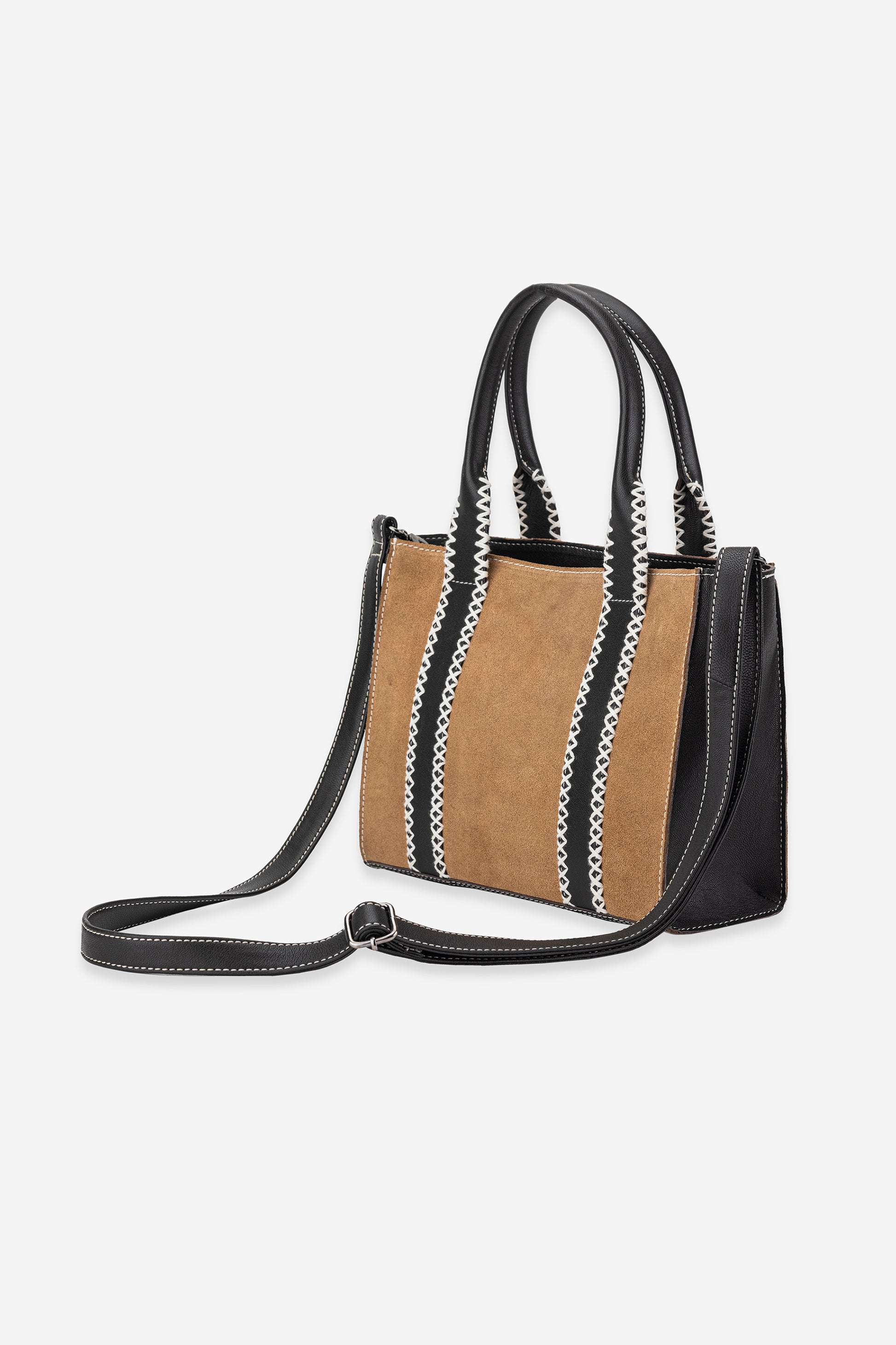 Abelardo Mary Tan & Dark Brown Tote Bag ABELARDO DE MODA