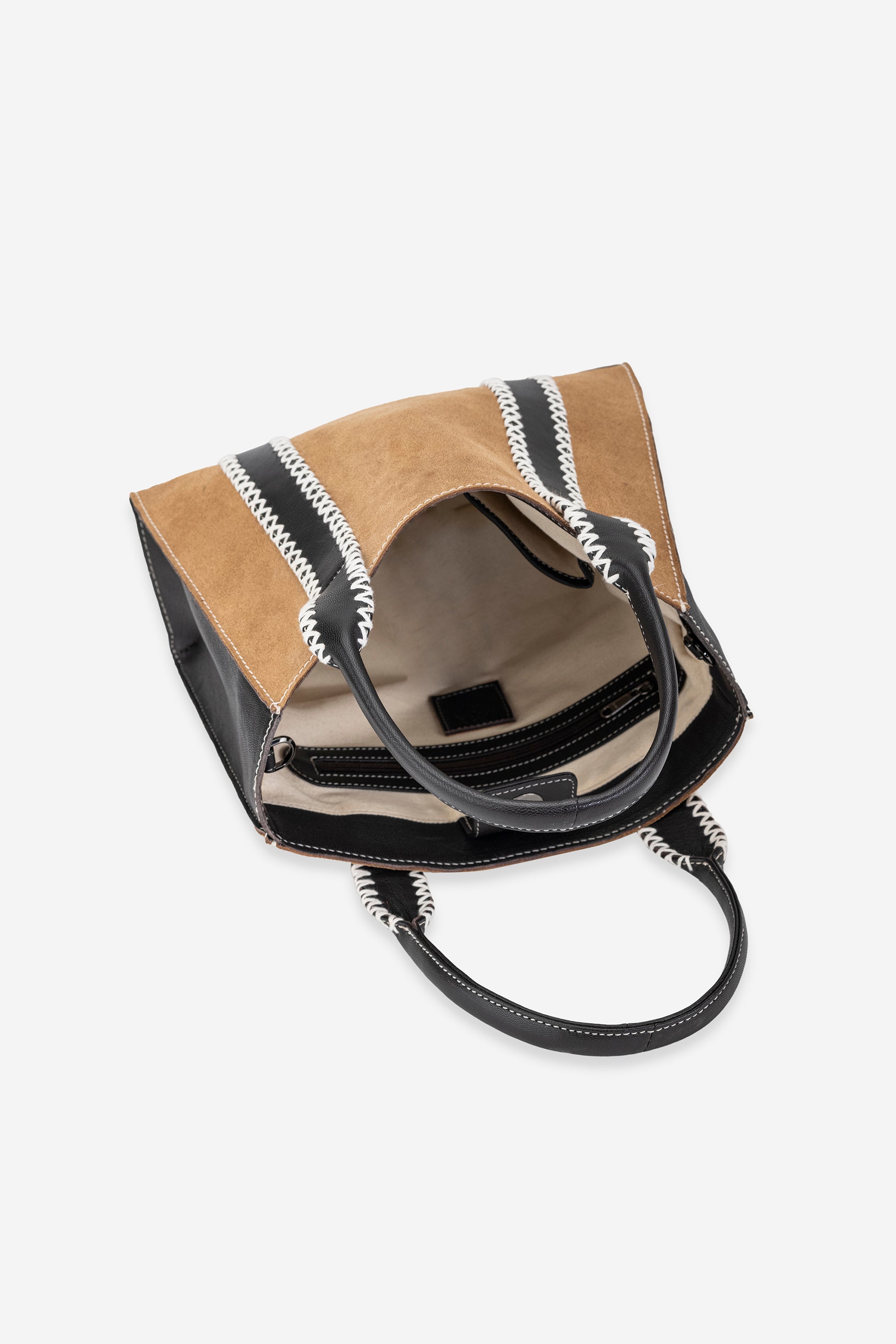 Abelardo Mary Tan & Dark Brown Tote Bag ABELARDO DE MODA