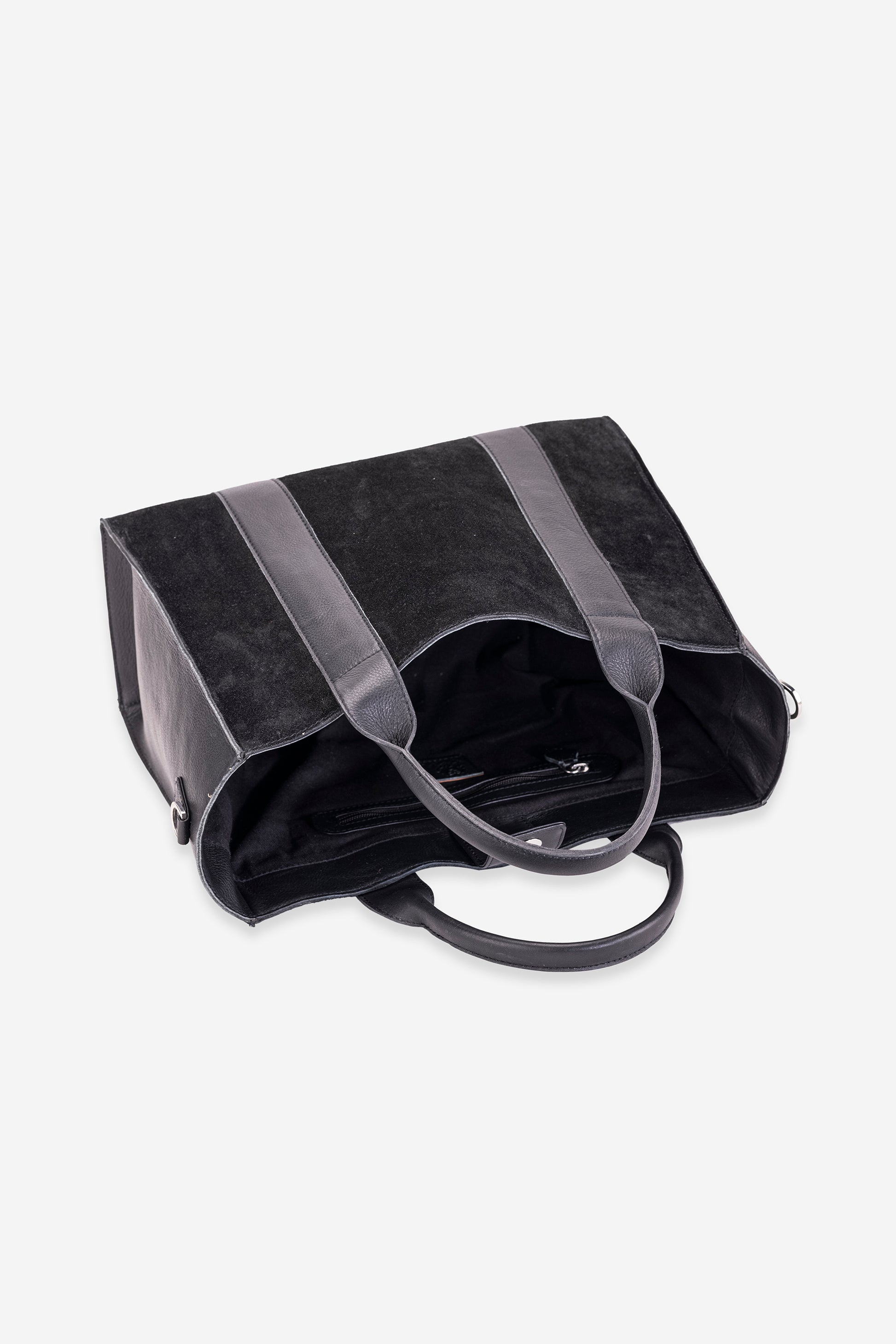 Abelardo Mud-Pie Black Leather Tote Bag Abelardo de moda