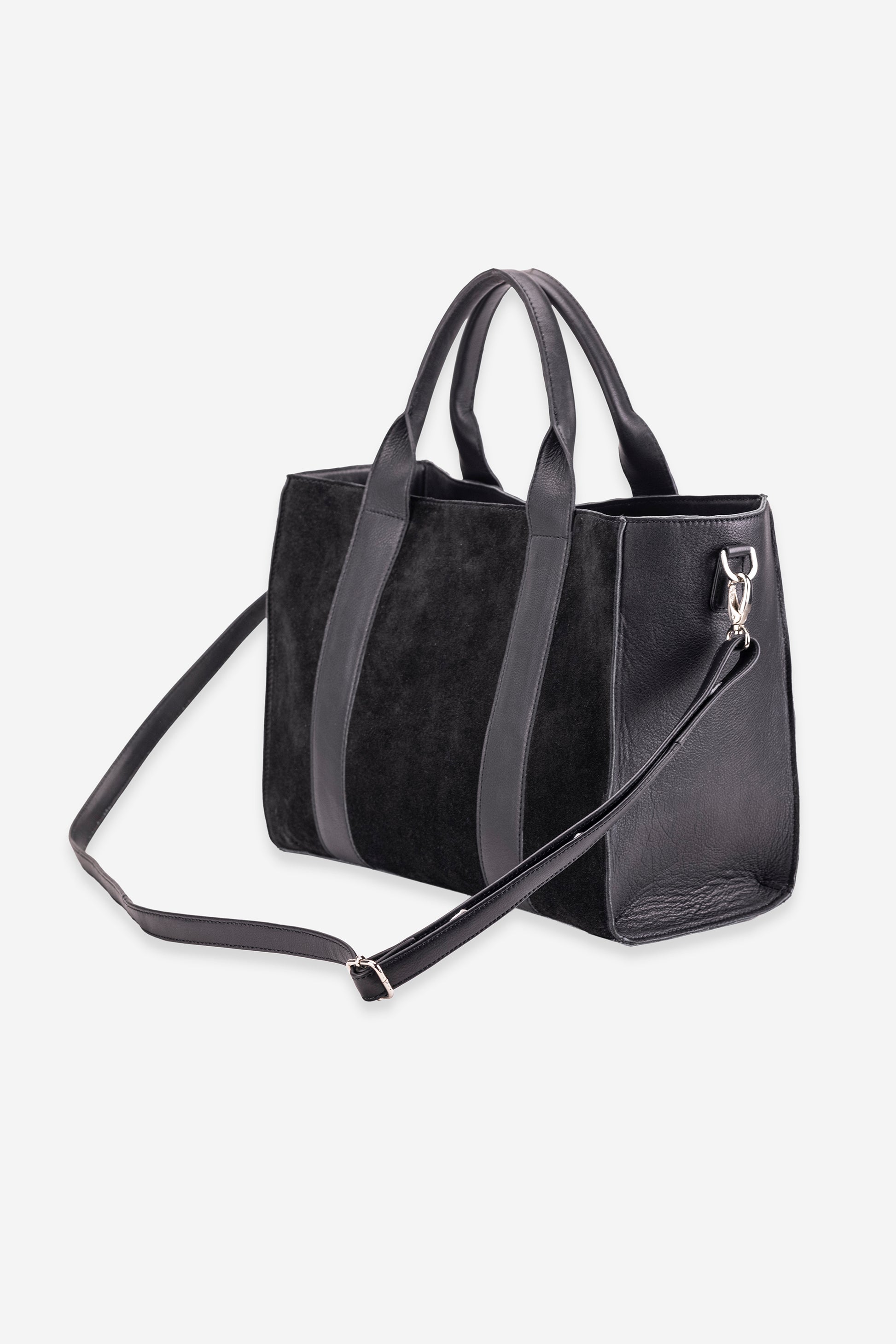 Abelardo Mud-Pie Black Leather Tote Bag Abelardo de moda