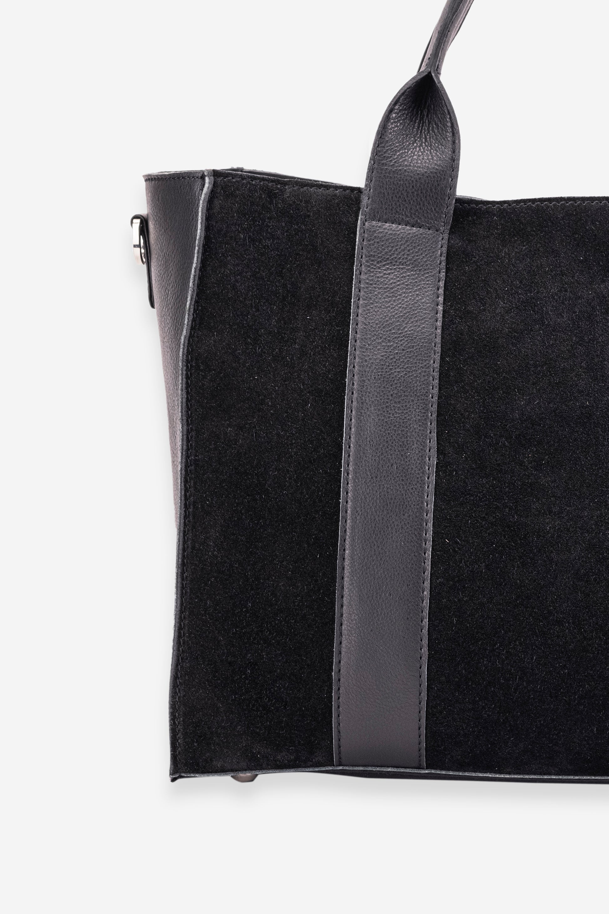 Abelardo Mud-Pie Black Leather Tote Bag Abelardo de moda