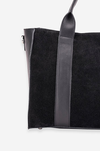 Abelardo Mud-Pie Black Leather Tote Bag Abelardo de moda