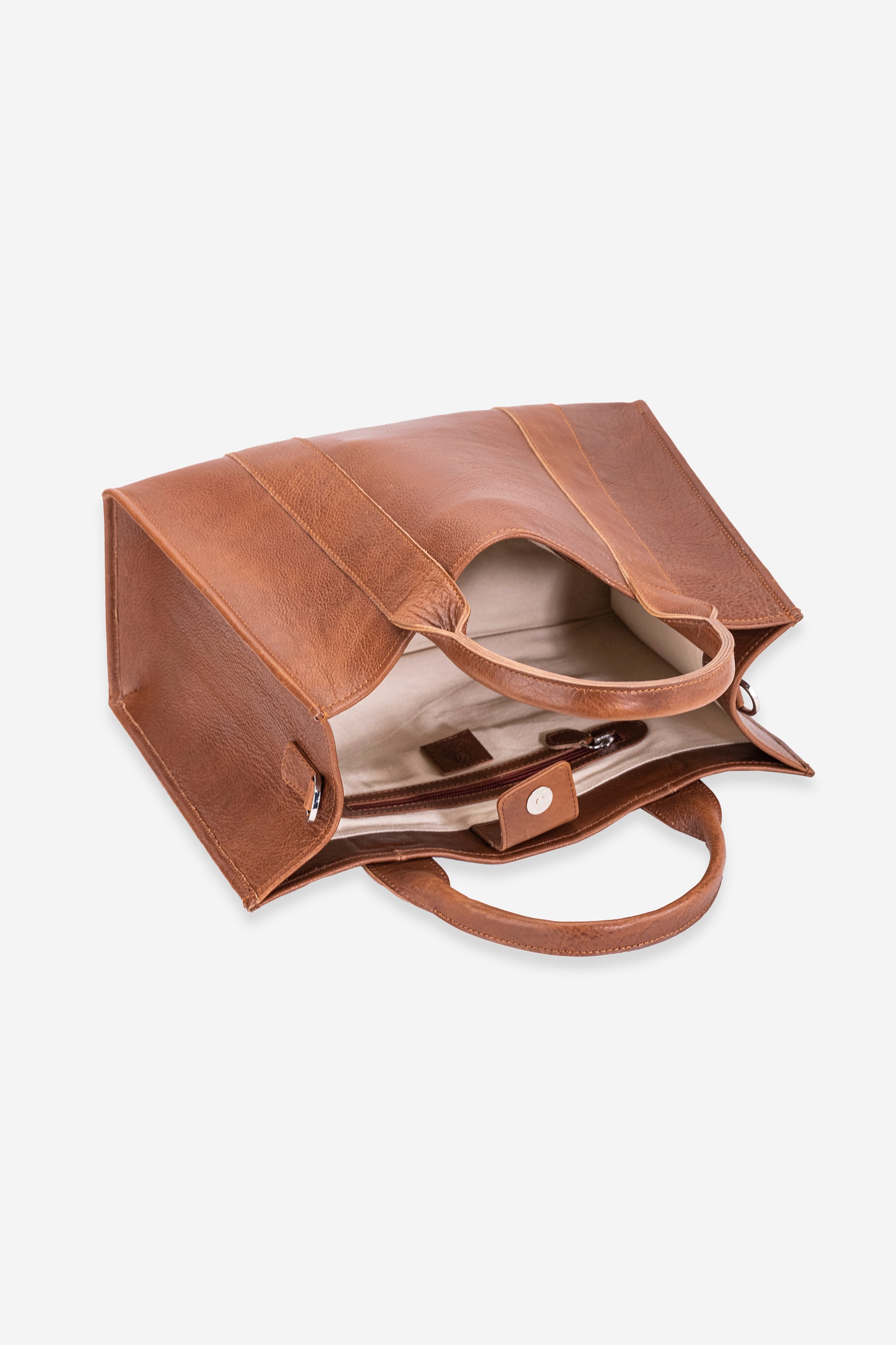Abelardo Mud-Pie Brown Leather Tote ABELARDO DE MODA