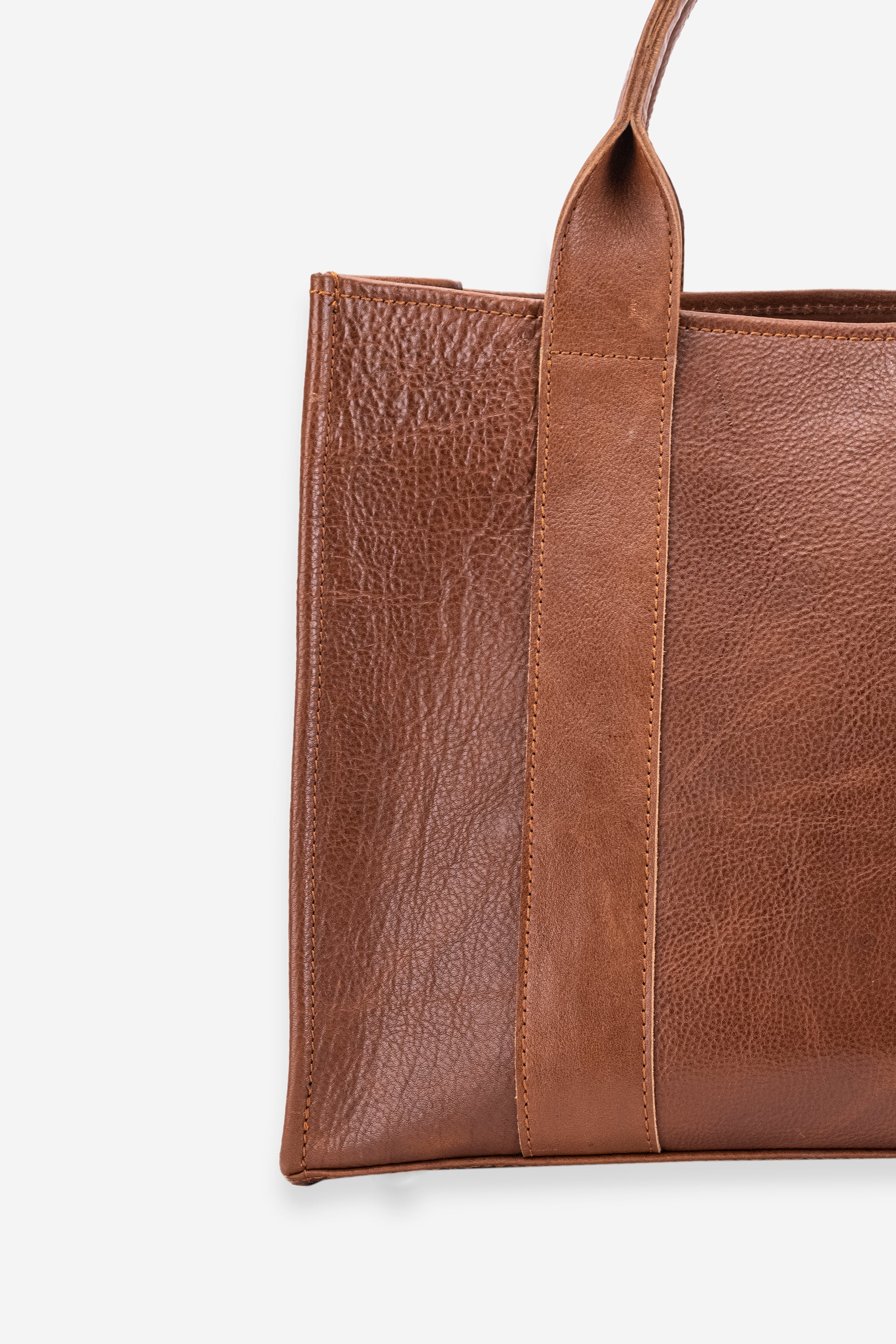 Abelardo Mud-Pie Brown Leather Tote ABELARDO DE MODA