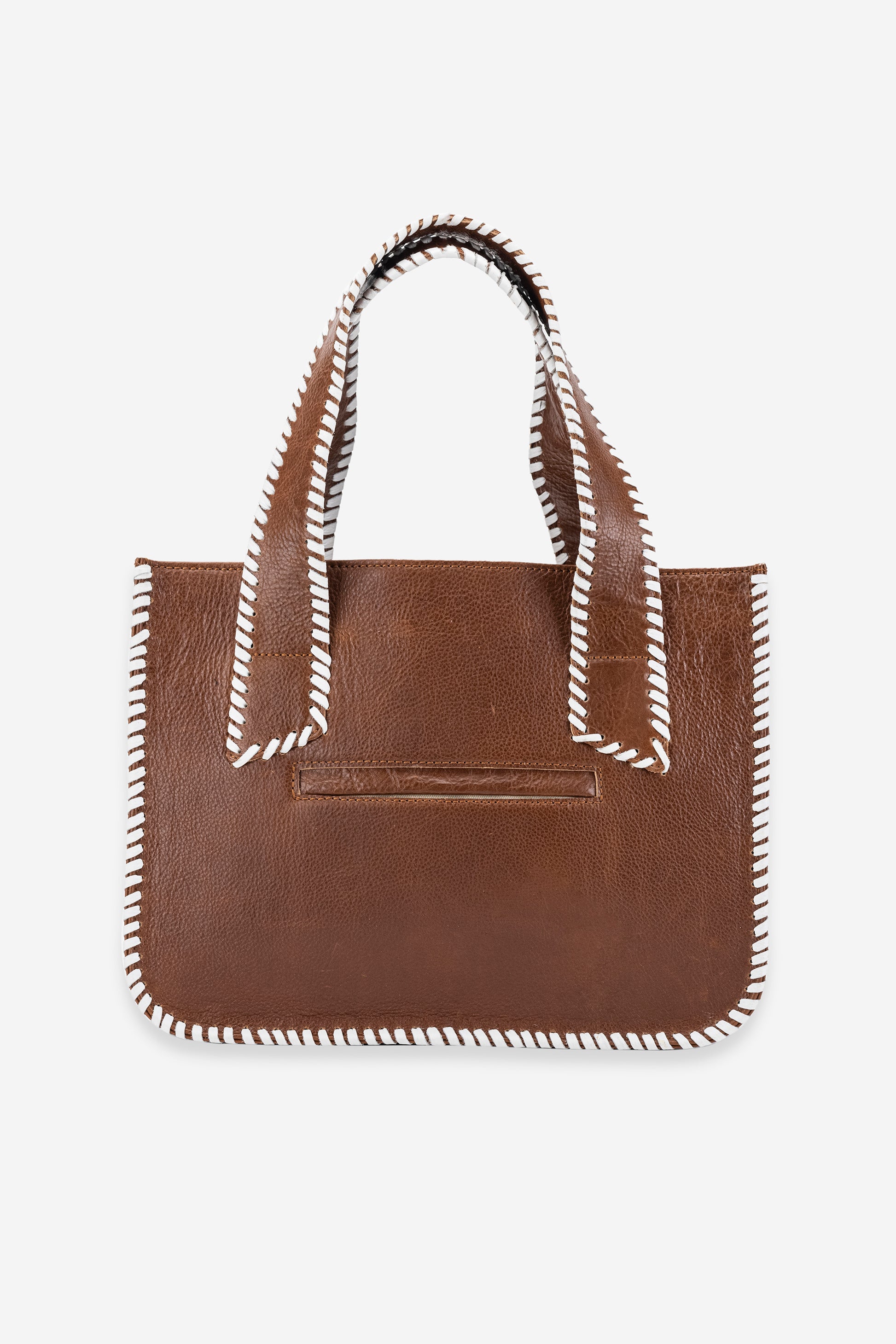Abelardo Paloma Brown-White Tote Bag ABELARDO DE MODA