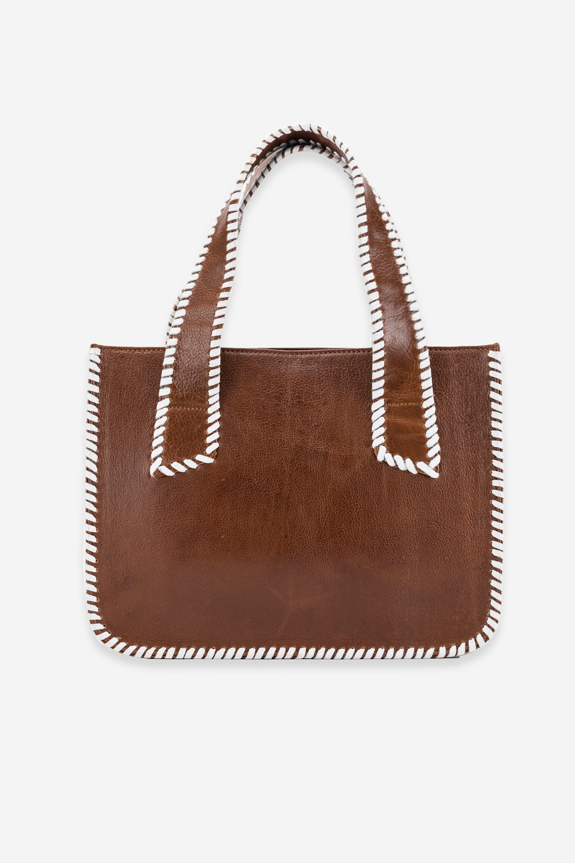 Abelardo Paloma Brown-White Tote Bag ABELARDO DE MODA