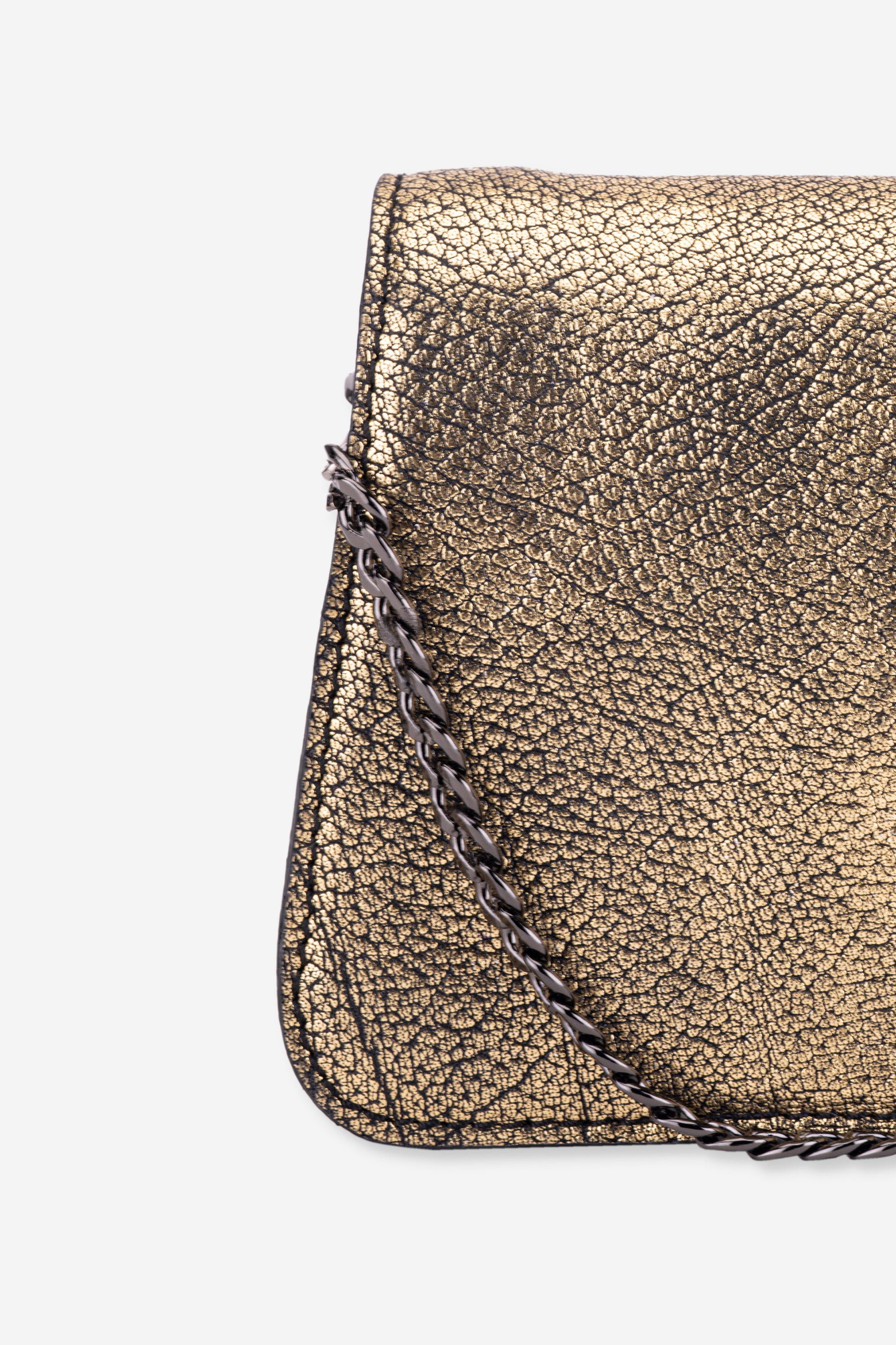 Abelardo Pixi Golden Black Mini Sling Bag Abelardo de moda