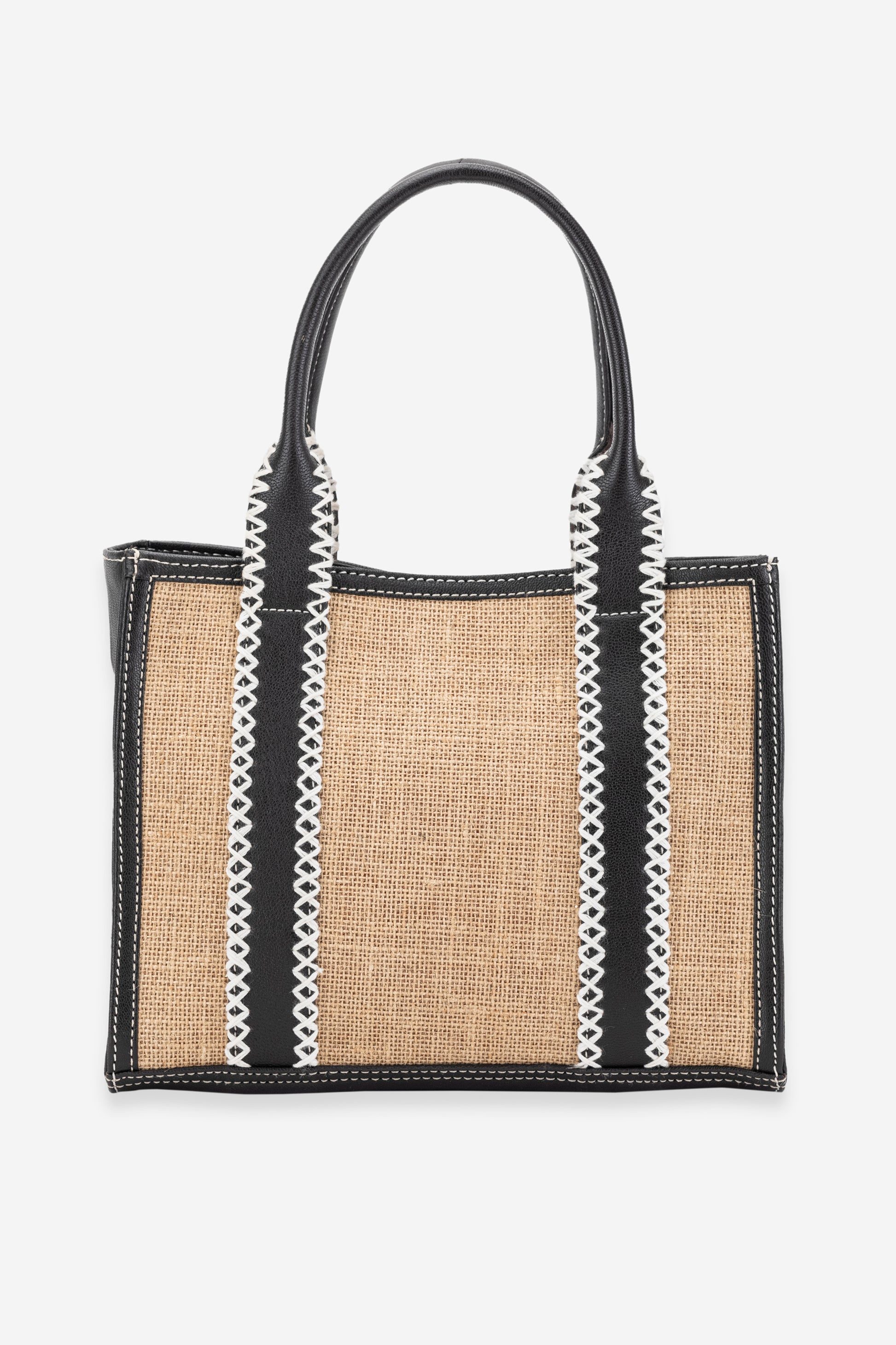 Abelardo Rae Natural & Dark Brown Tote Bag Abelardo de moda
