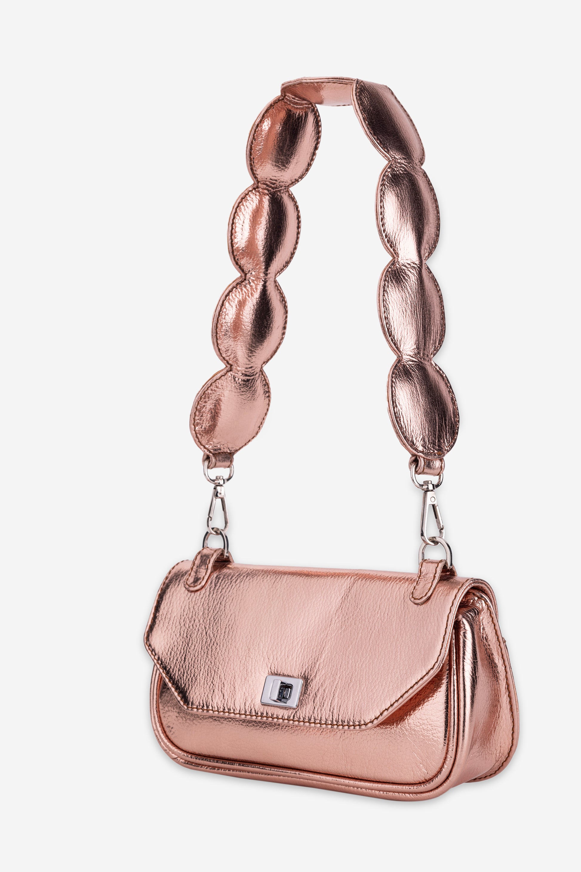 Abelardo Sybil Rose Gold Shoulder Bag Abelardo de moda