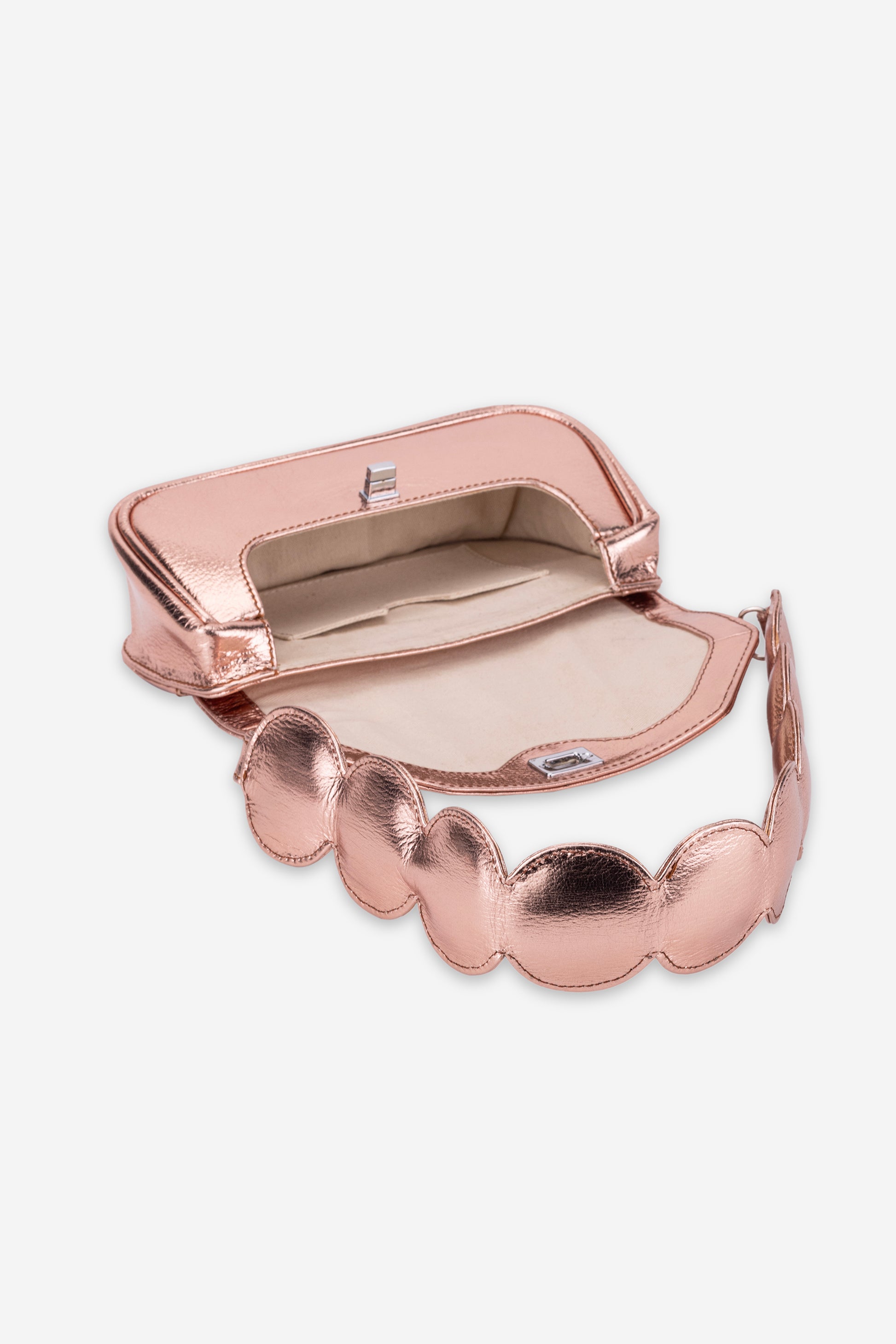 Abelardo Sybil Rose Gold Shoulder Bag Abelardo de moda