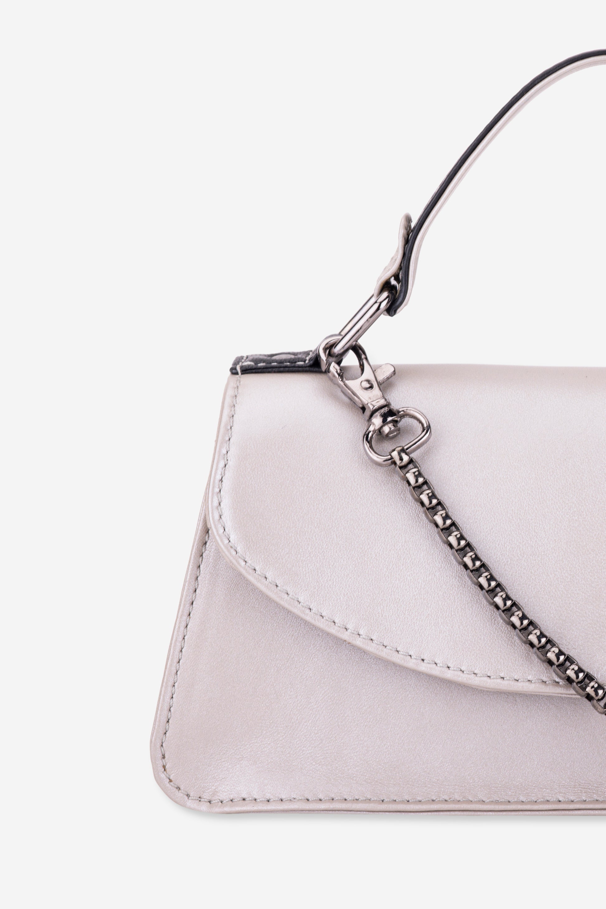 Abelardo Tiramisu Silver Handbag Abelardo de moda