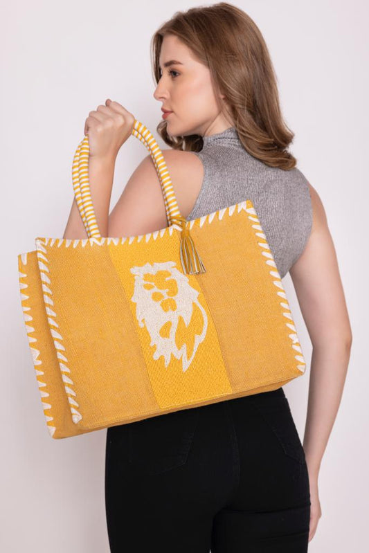 ECO-CONSCIOUS ED-RINA YELLOW SHOULDER BAG ABELARDO DE MODA