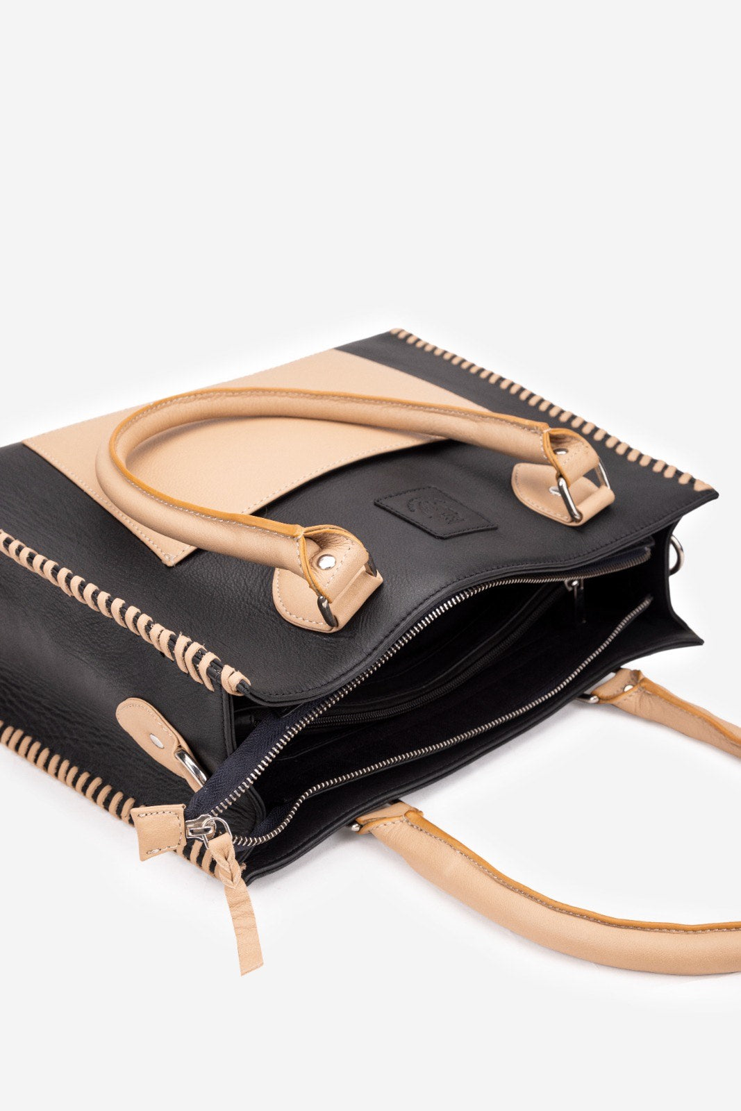 Abelardo Quinn Black And Beige Tote Bag ABELARDO DE MODA
