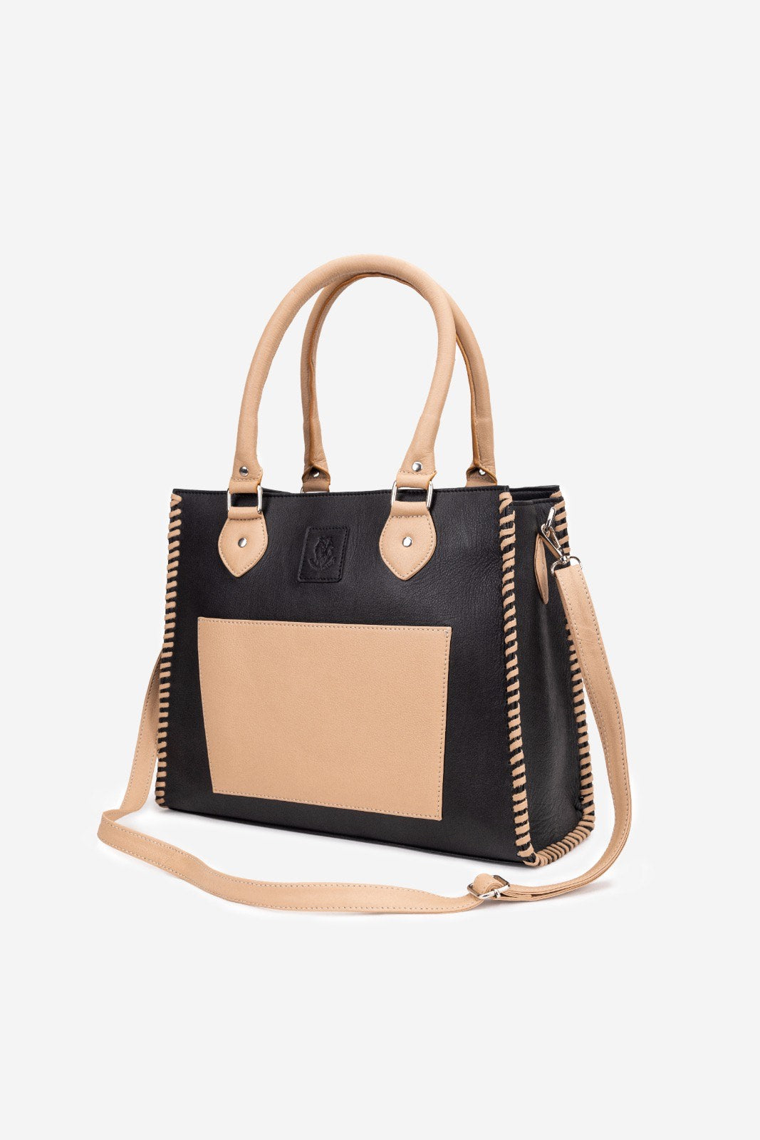 Abelardo Quinn Black And Beige Tote Bag ABELARDO DE MODA