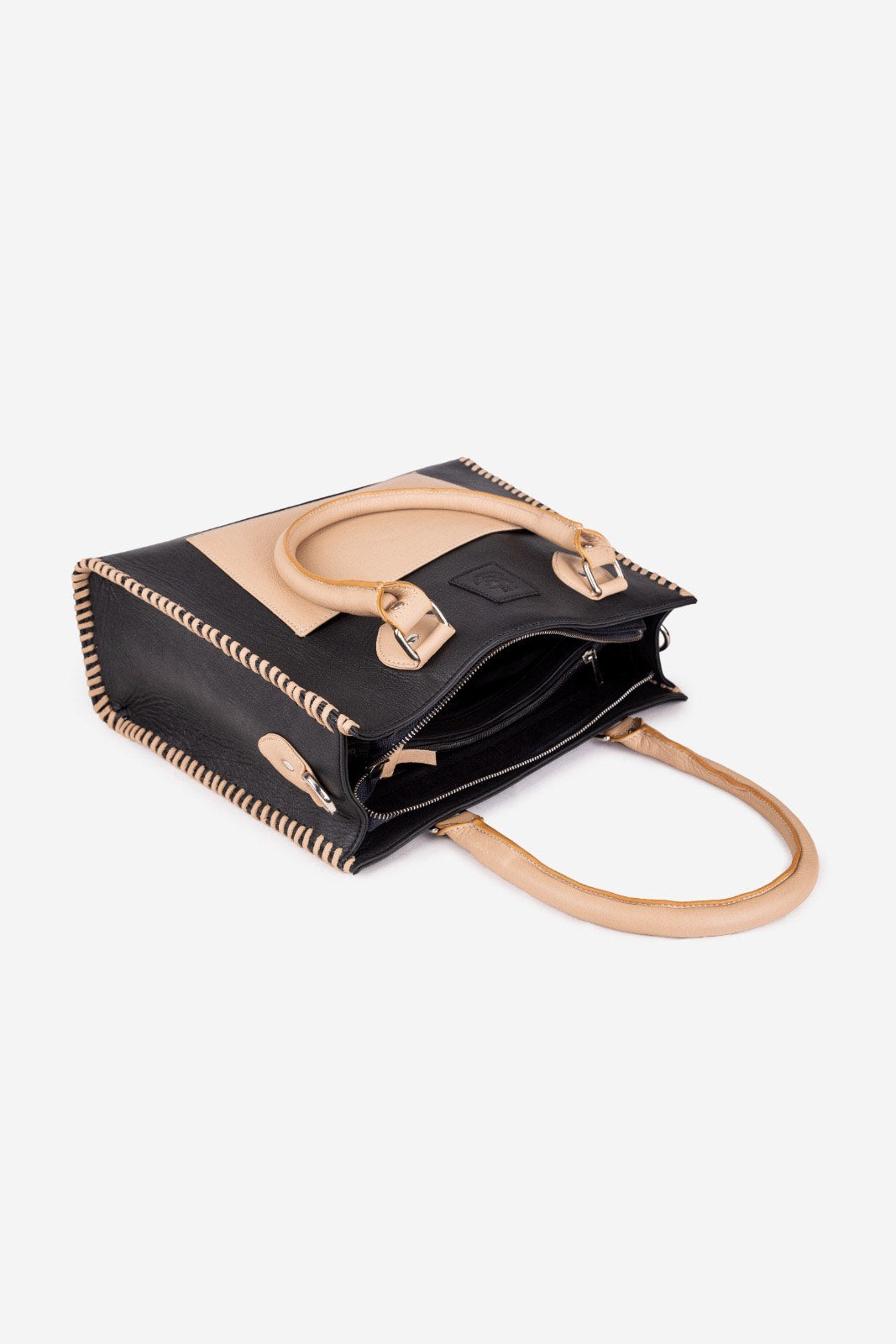 Abelardo Quinn Black And Beige Tote Bag ABELARDO DE MODA